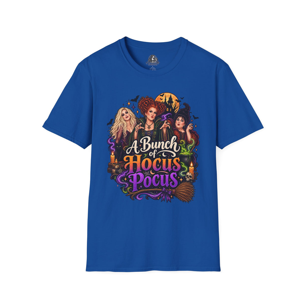 Bunch of Hocus Pocus Halloween | Glam Ghost Design | Unisex Softstyle T-Shirt