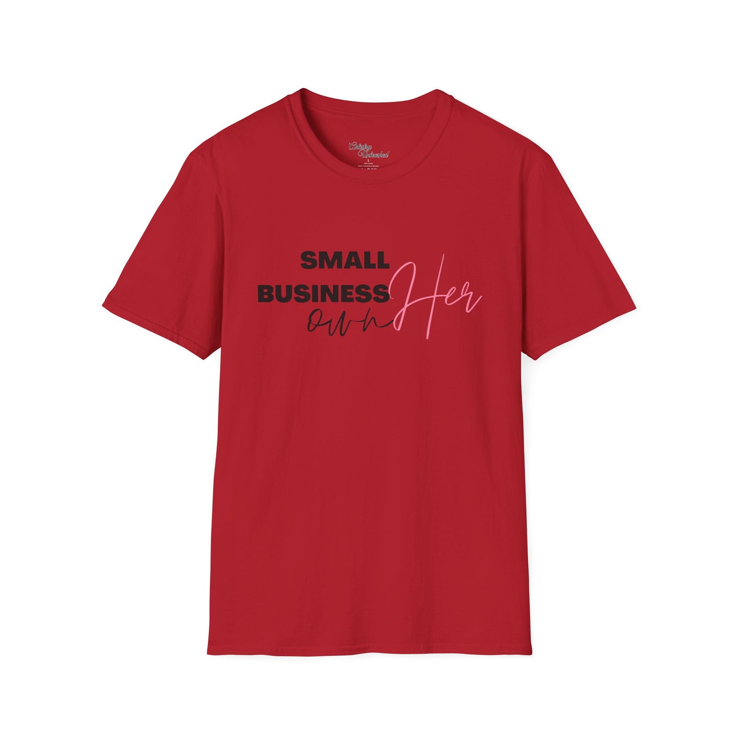 Small Business Manifesting White Unisex Softstyle T-Shirt