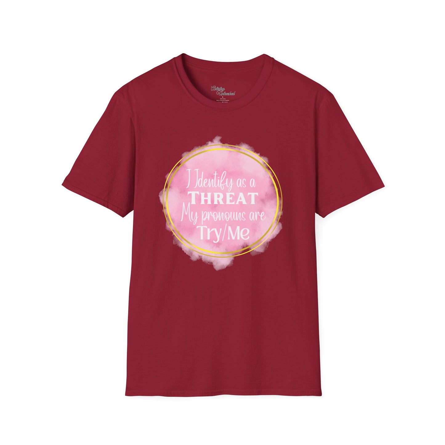 Identify as a Threat Unisex Softstyle T-Shirt