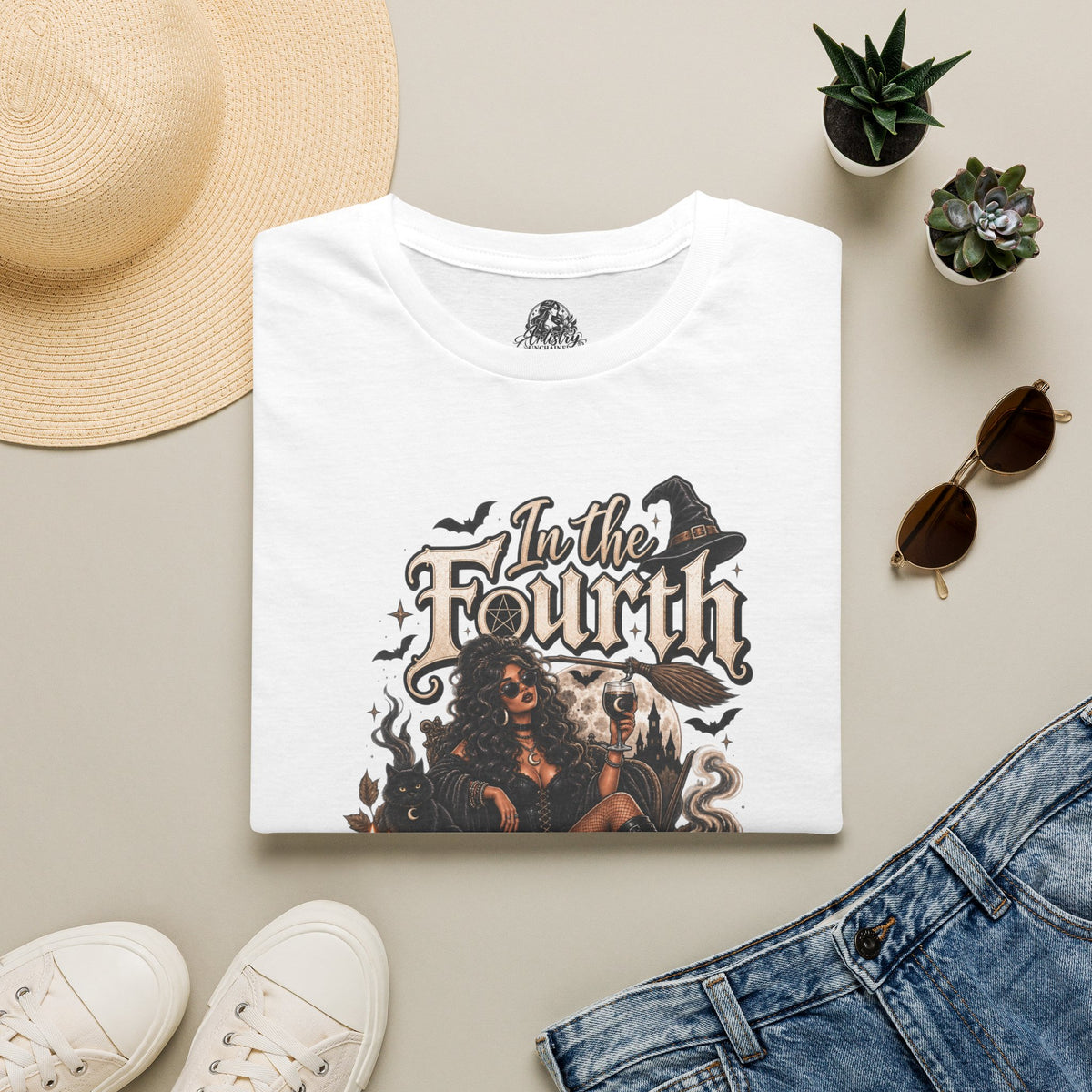 Fourth Sanderson Sister Halloween | Glam Ghost Design | Unisex Softstyle T-Shirt