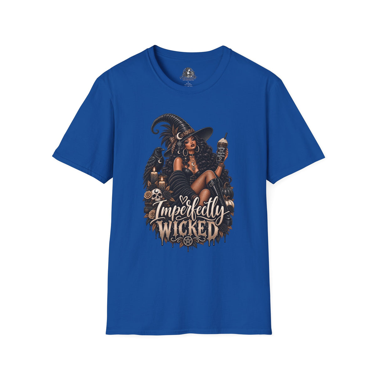 Imperfectly Wicked Halloween | Glam Ghost Design | Unisex Softstyle T-Shirt