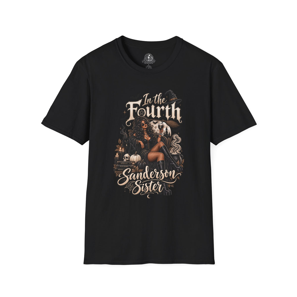 Fourth Sanderson Sister Halloween | Glam Ghost Design | Unisex Softstyle T-Shirt