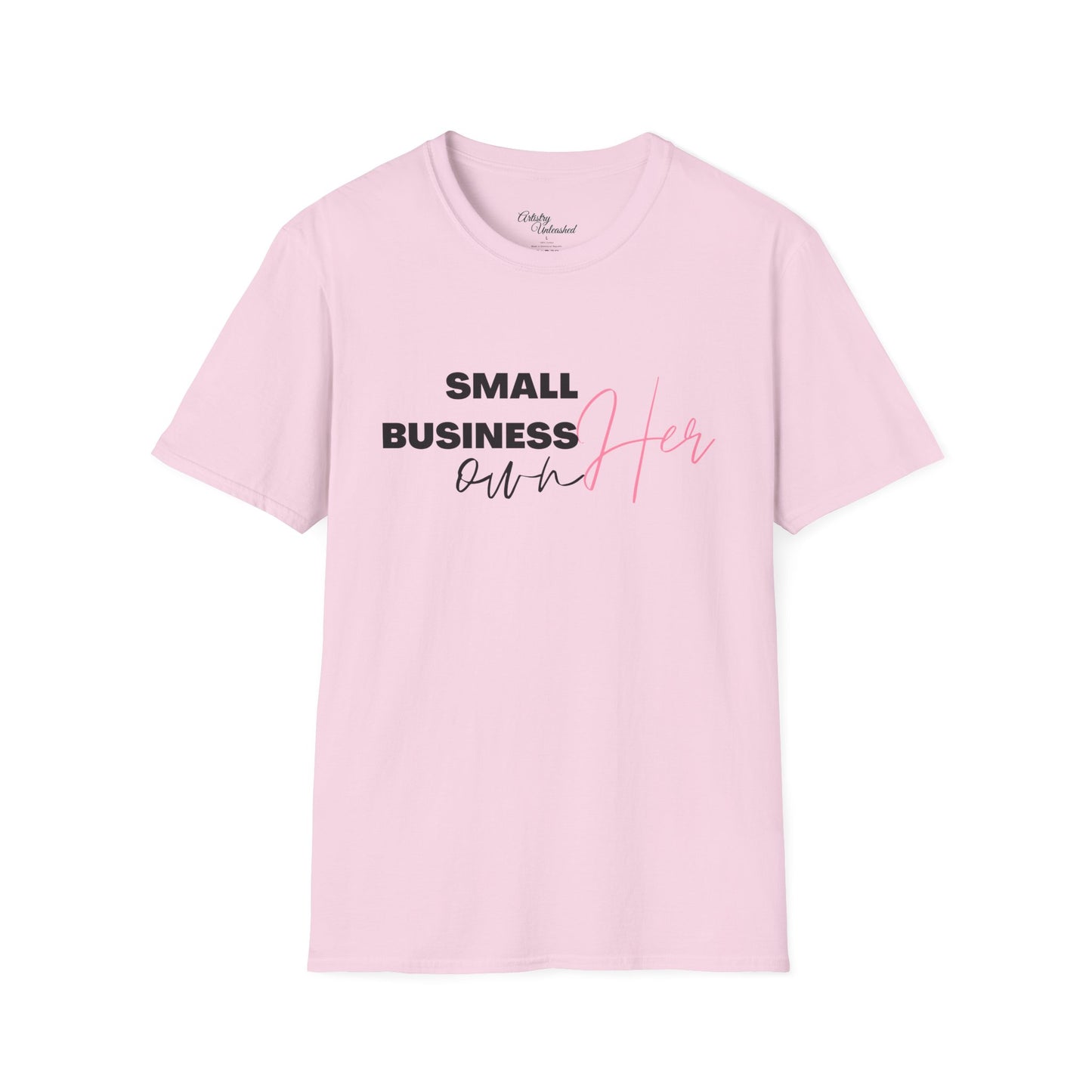 Small Business Manifesting White Unisex Softstyle T-Shirt