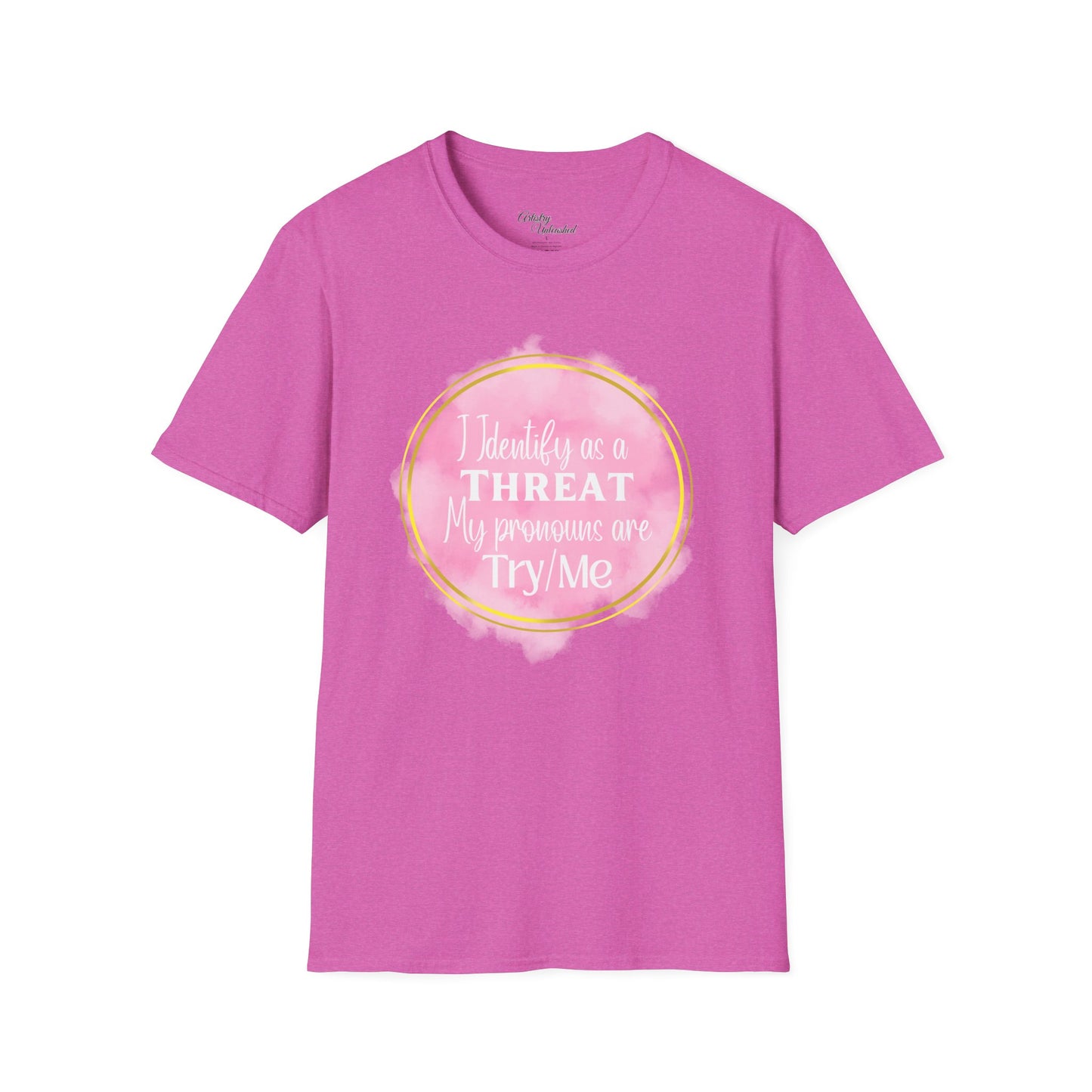 Identify as a Threat Unisex Softstyle T-Shirt