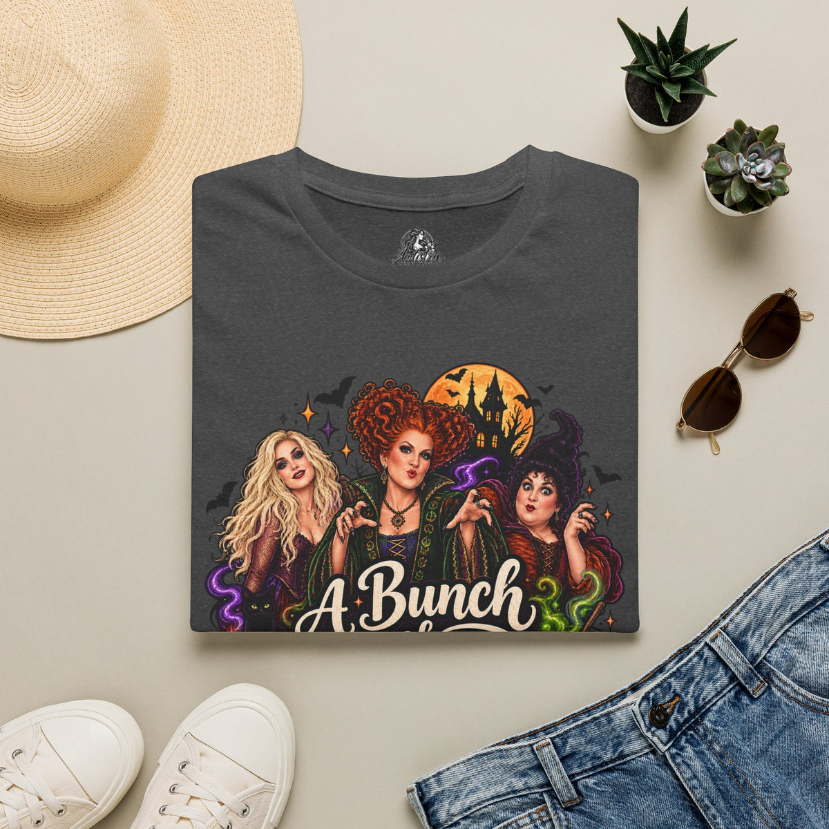 Bunch of Hocus Pocus Halloween | Glam Ghost Design | Unisex Softstyle T-Shirt