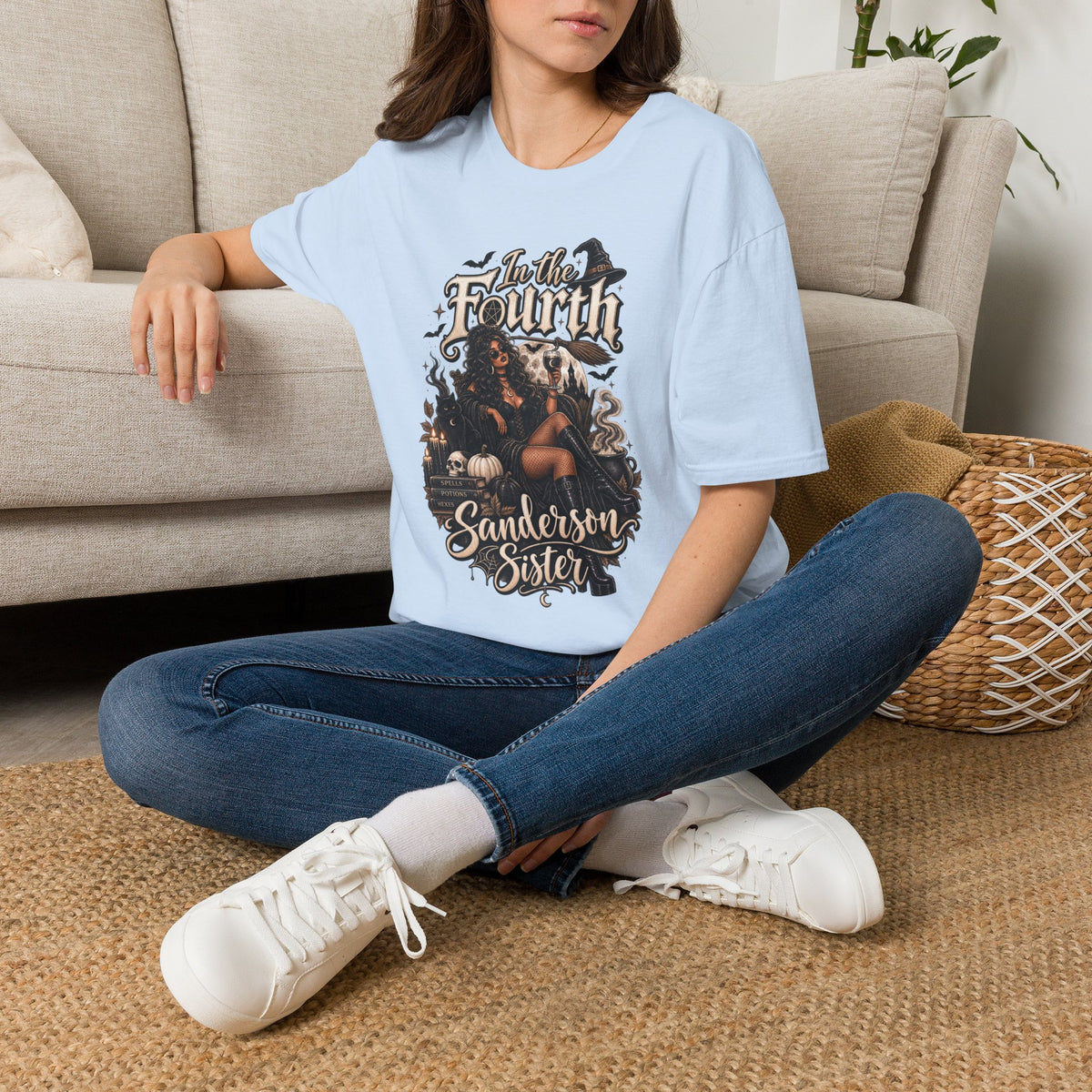 Fourth Sanderson Sister Halloween | Glam Ghost Design | Unisex Softstyle T-Shirt
