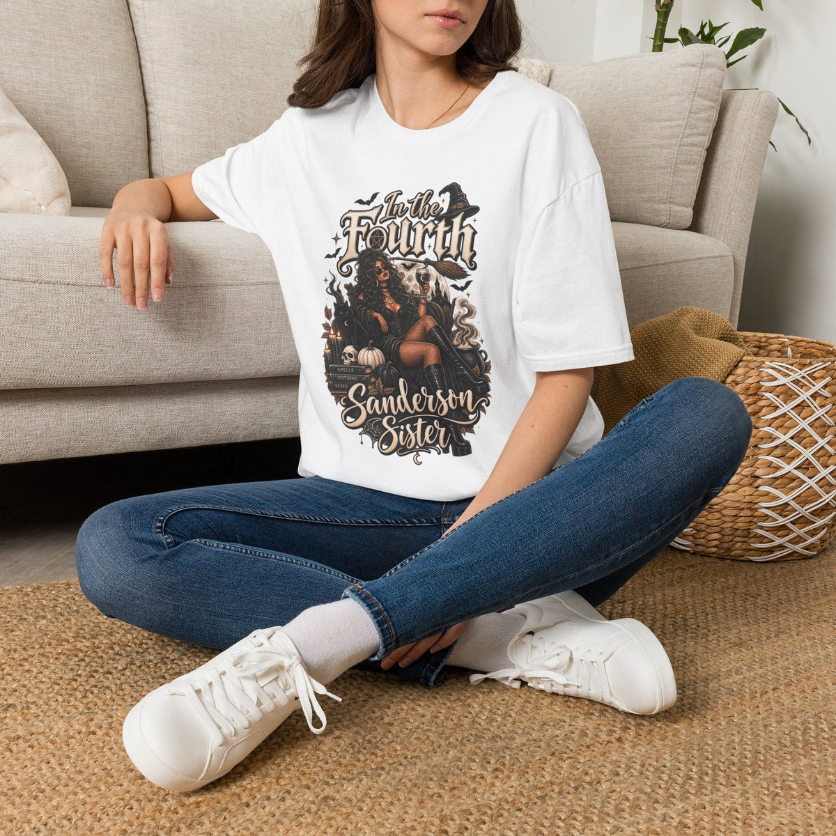 Fourth Sanderson Sister Halloween | Glam Ghost Design | Unisex Softstyle T-Shirt