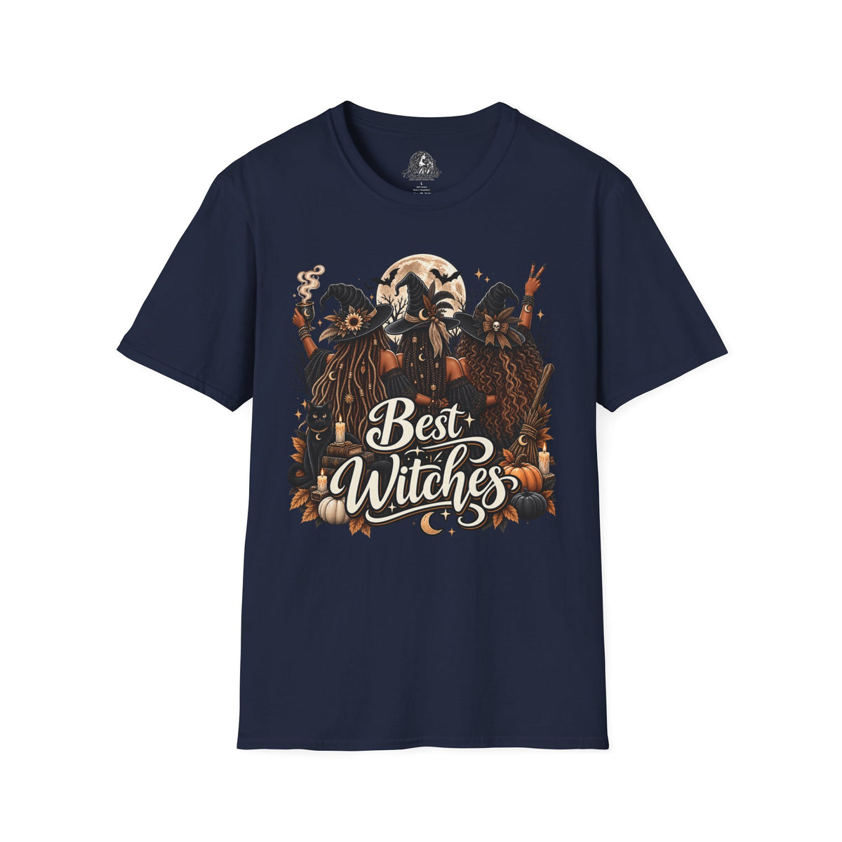 Best Witches Halloween | Glam Ghost Design | Unisex Softstyle T-Shirt