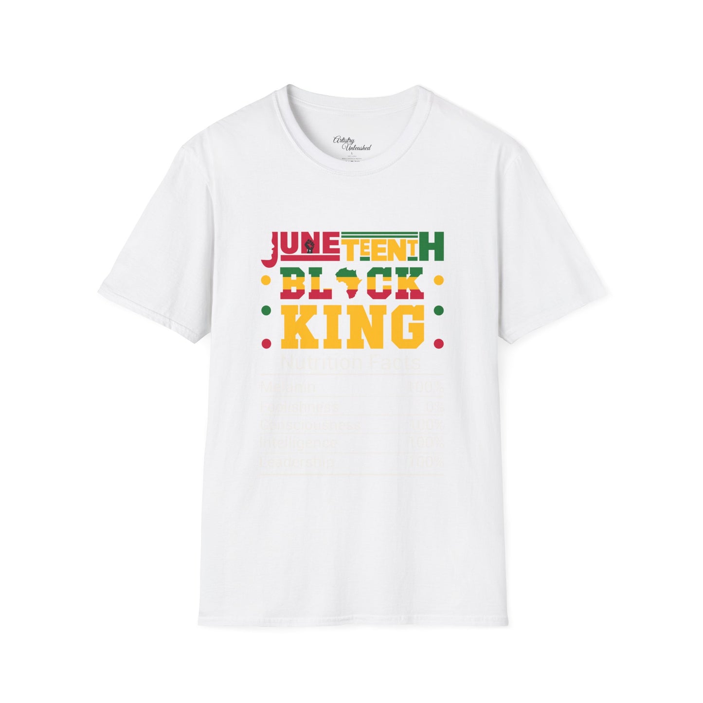 Juneteenth King Nutrition Unisex Softstyle T-Shirt