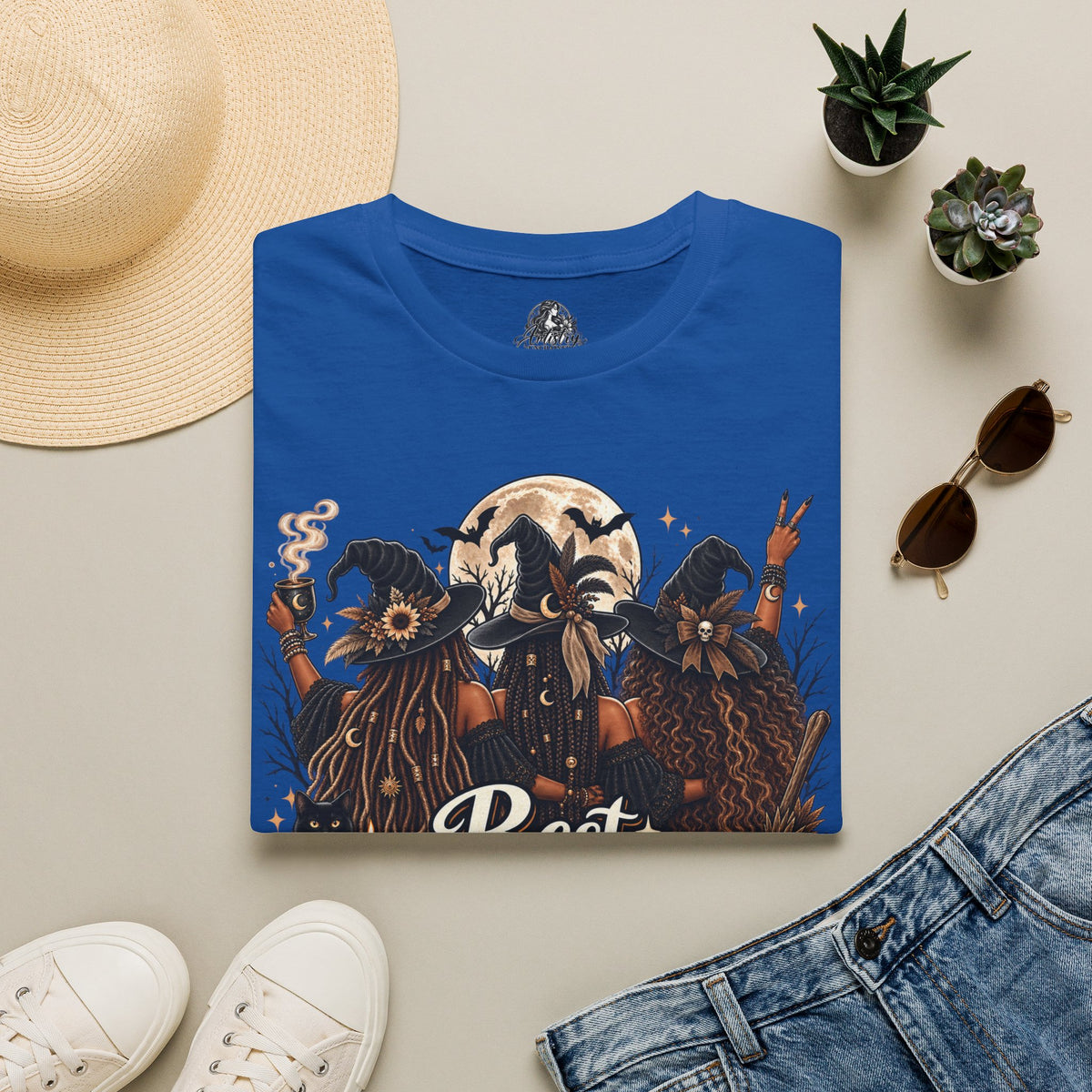 Best Witches Halloween | Glam Ghost Design | Unisex Softstyle T-Shirt