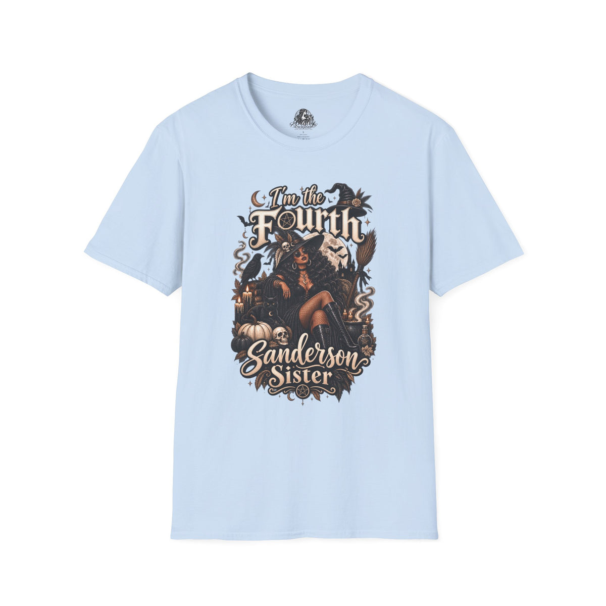 Fourth Sanderson Sister Halloween | Glam Ghost Design | Unisex Softstyle T-Shirt