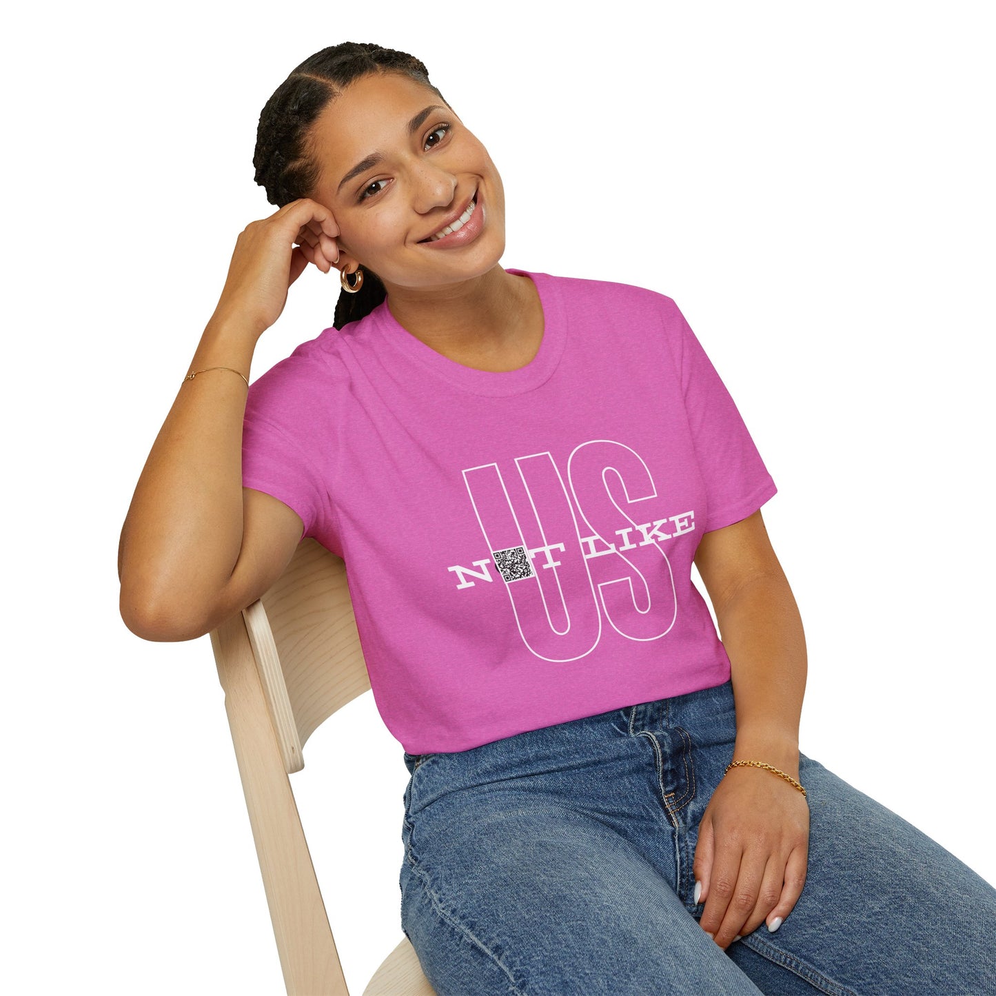 Not Like Us QR Unisex Softstyle T-Shirt