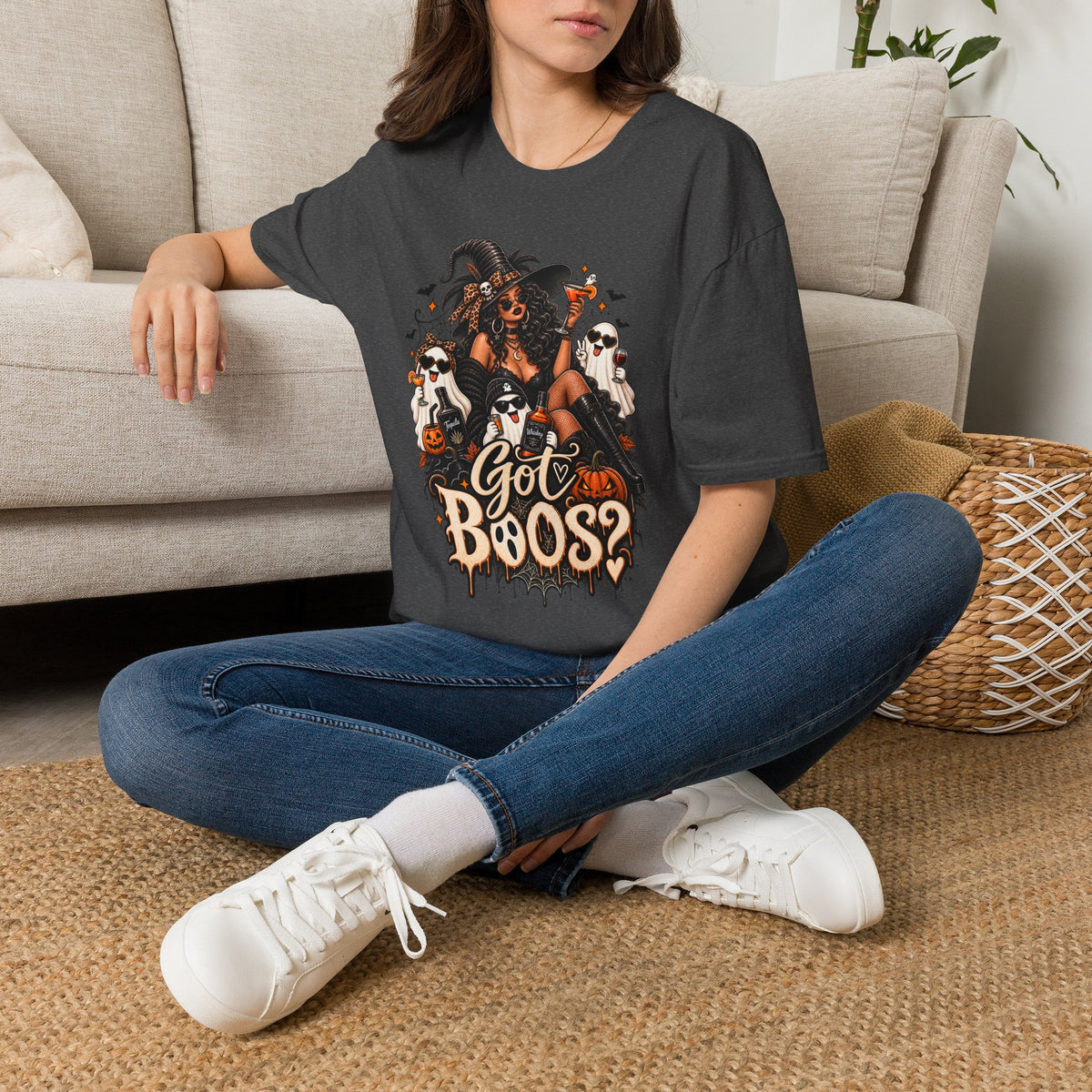 Got Boos Halloween | Glam Ghost Design | Unisex Softstyle T-Shirt