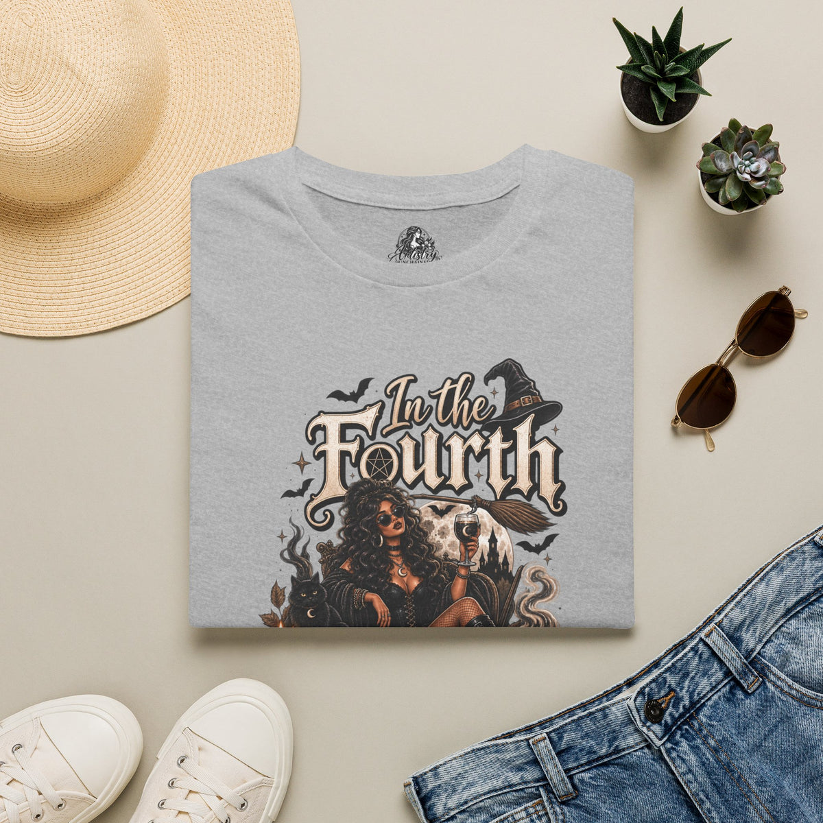Fourth Sanderson Sister Halloween | Glam Ghost Design | Unisex Softstyle T-Shirt