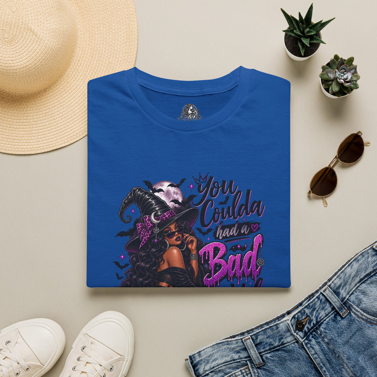 Bad Witch Halloween | Glam Ghost Design | Unisex Softstyle T-Shirt
