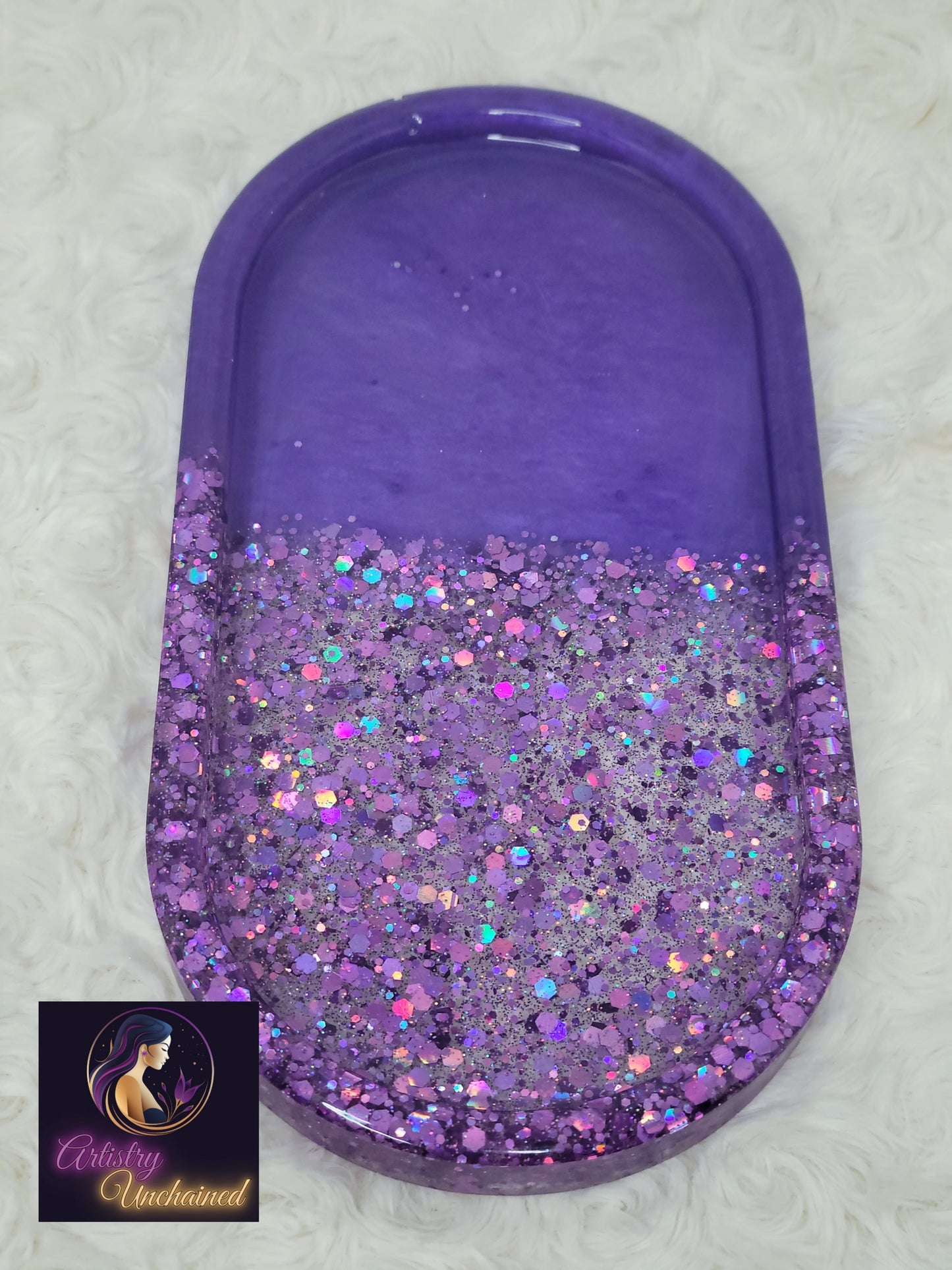 Holographic Purple Trinket Tray