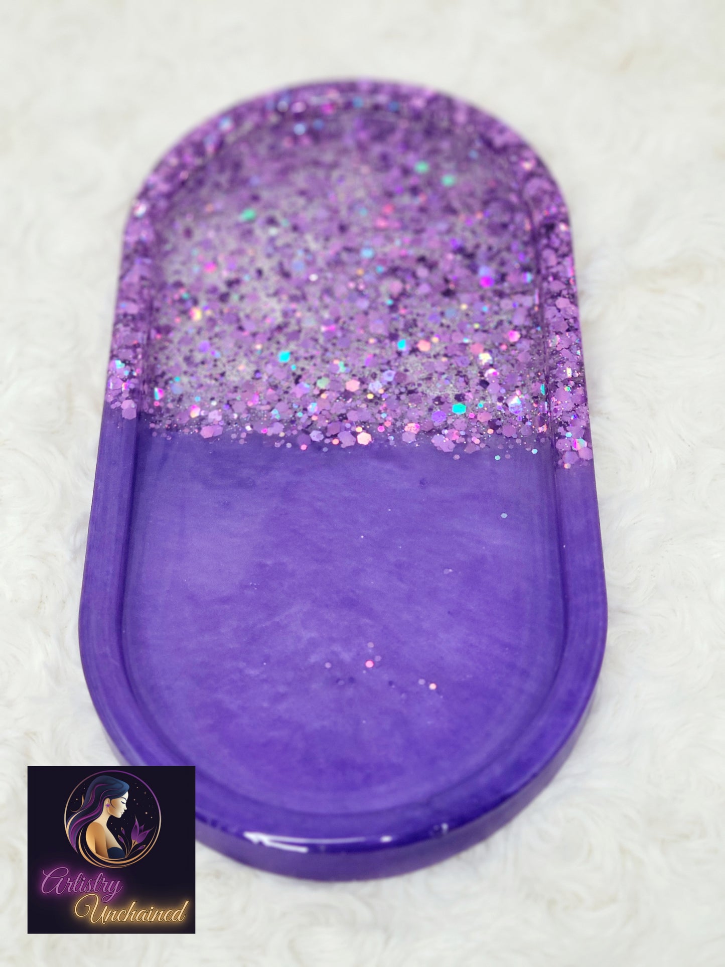 Holographic Purple Trinket Tray