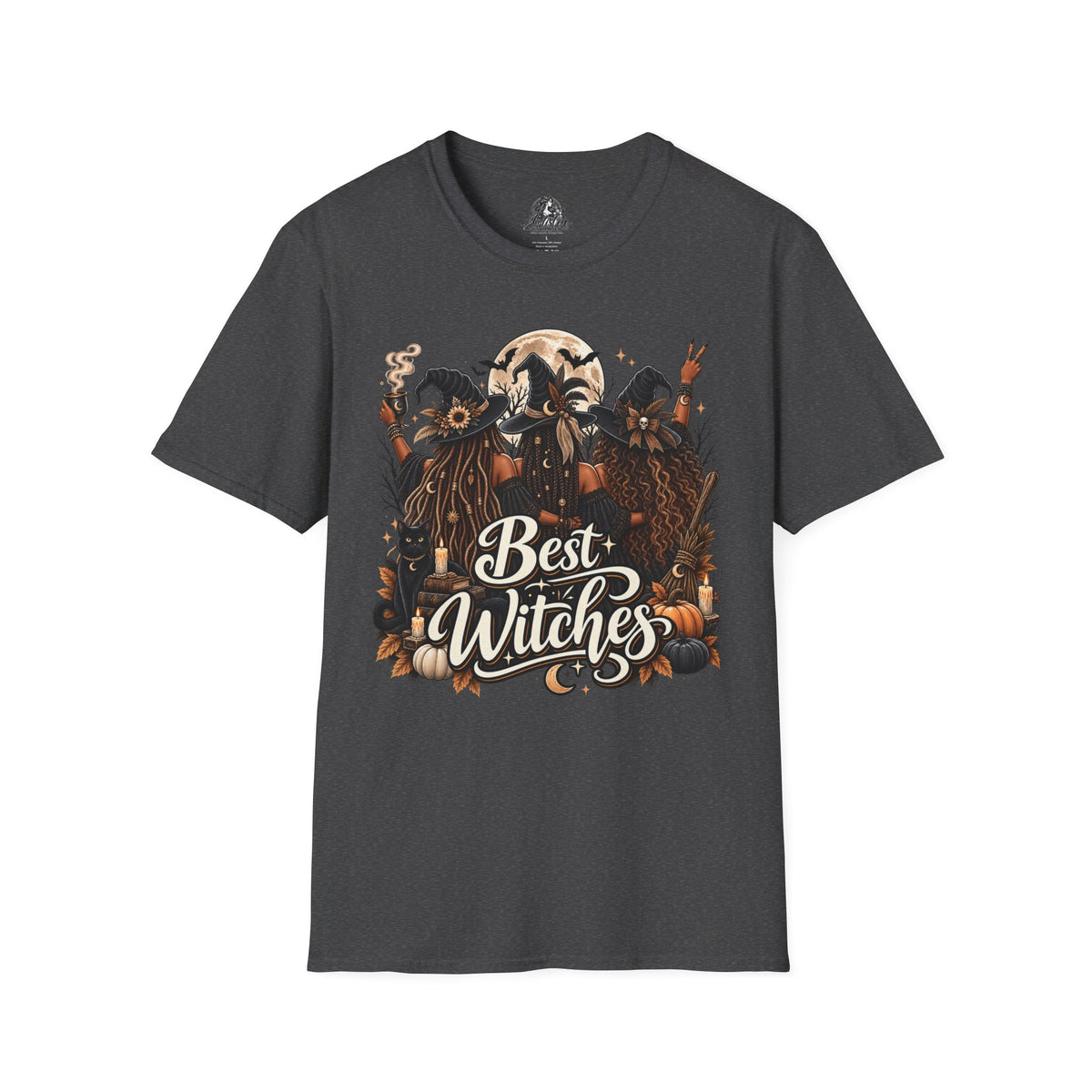 Best Witches Halloween | Glam Ghost Design | Unisex Softstyle T-Shirt
