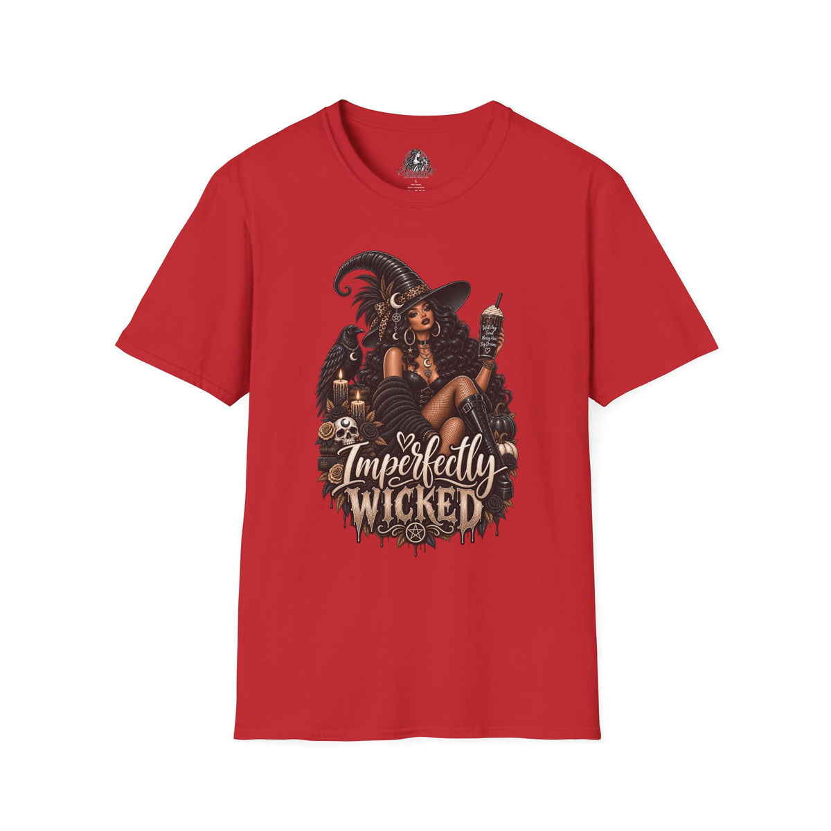 Imperfectly Wicked Halloween | Glam Ghost Design | Unisex Softstyle T-Shirt
