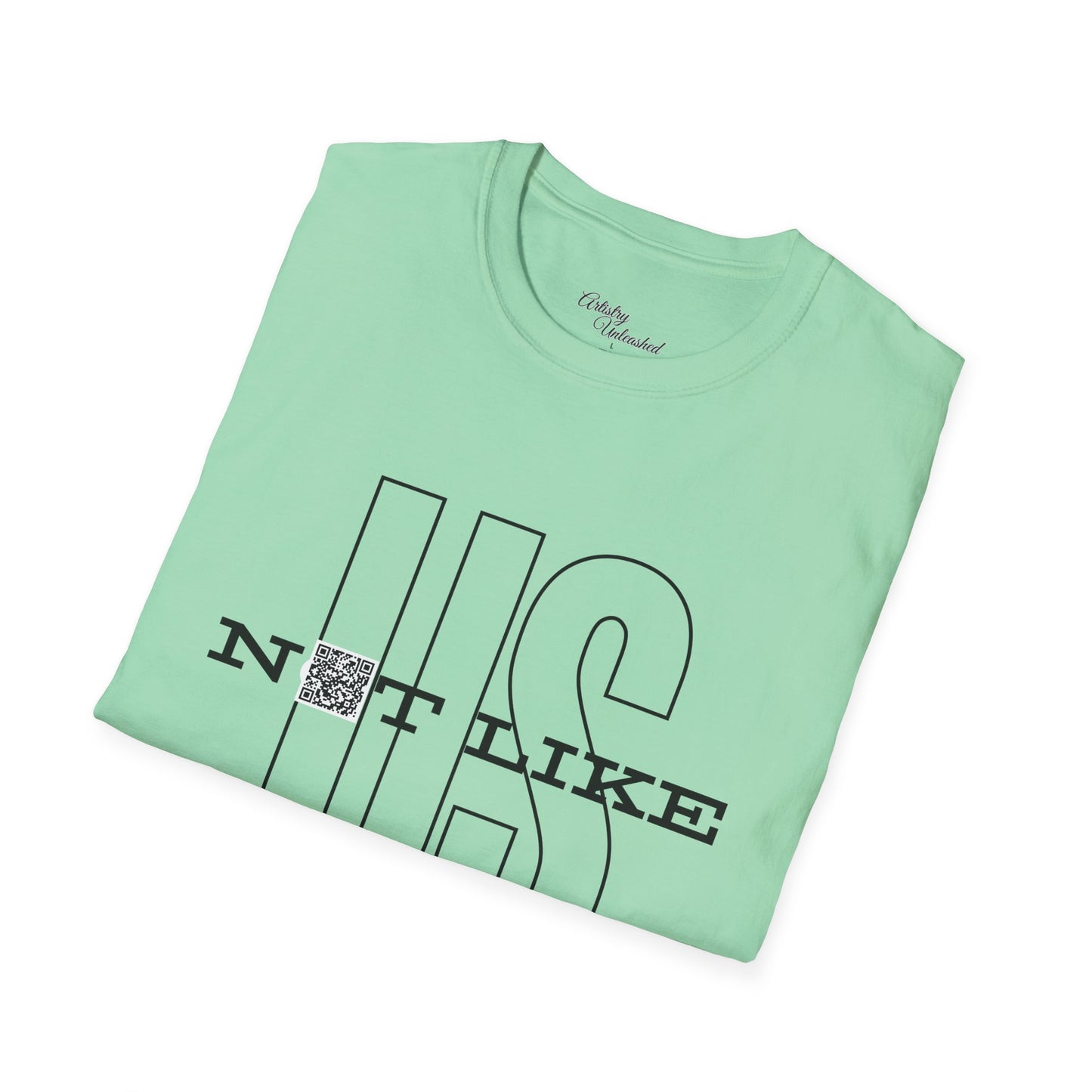 Not Like Us QR Unisex Softstyle T-Shirt