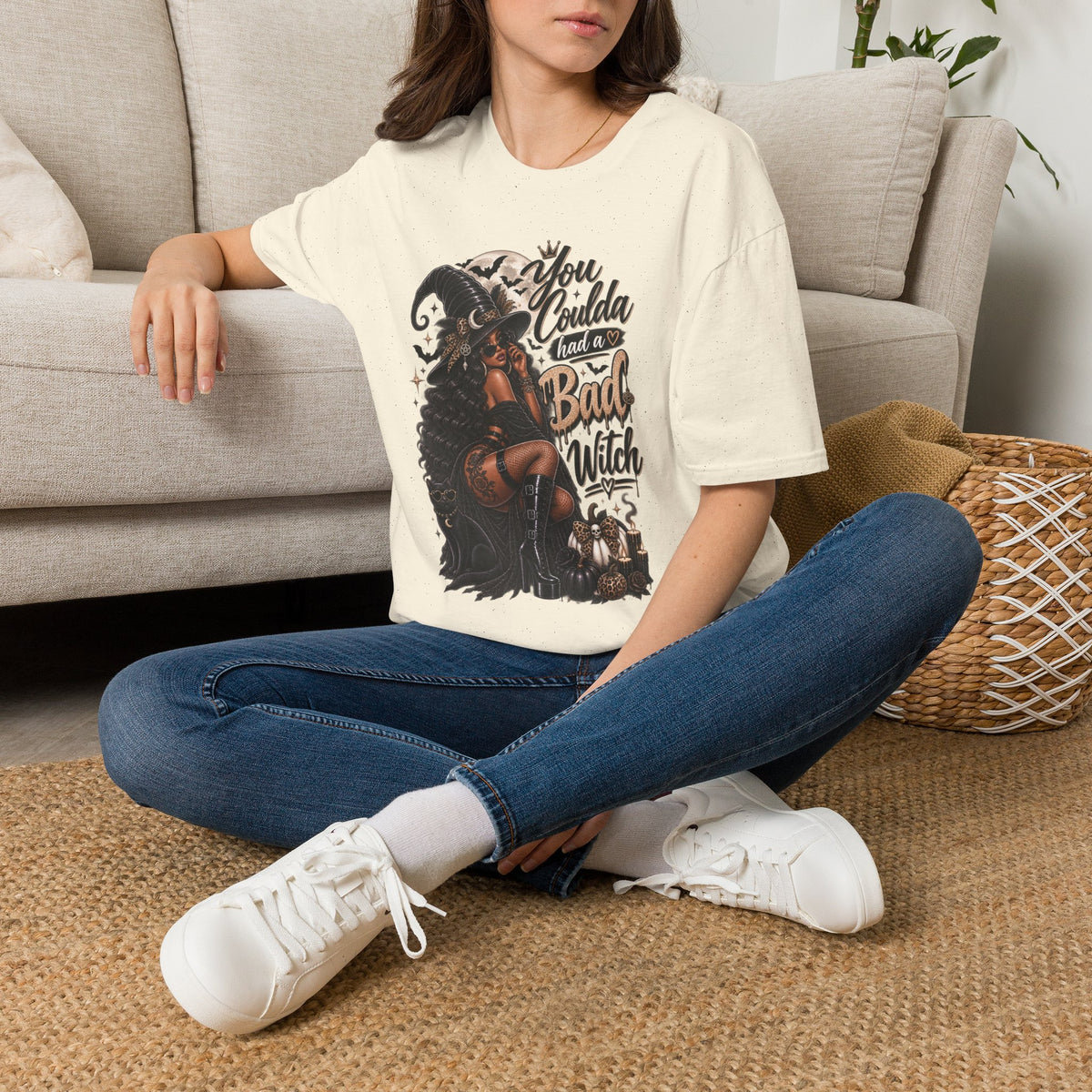Bad Witch Halloween | Glam Ghost Design | Unisex Softstyle T-Shirt