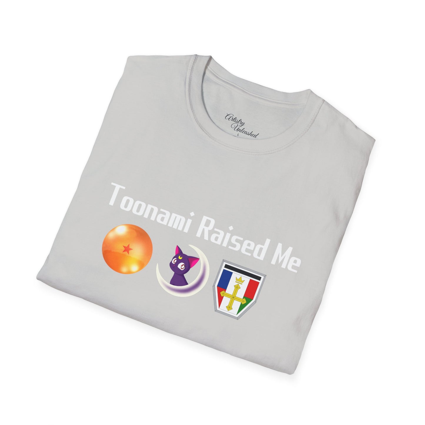 Toonami Raised Me White Unisex Softstyle T-Shirt