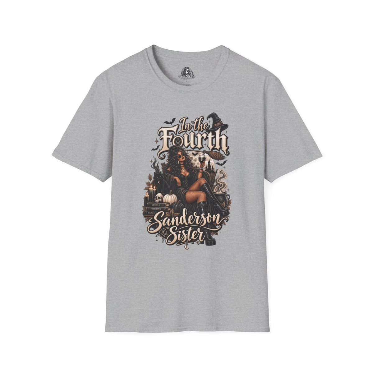 Fourth Sanderson Sister Halloween | Glam Ghost Design | Unisex Softstyle T-Shirt