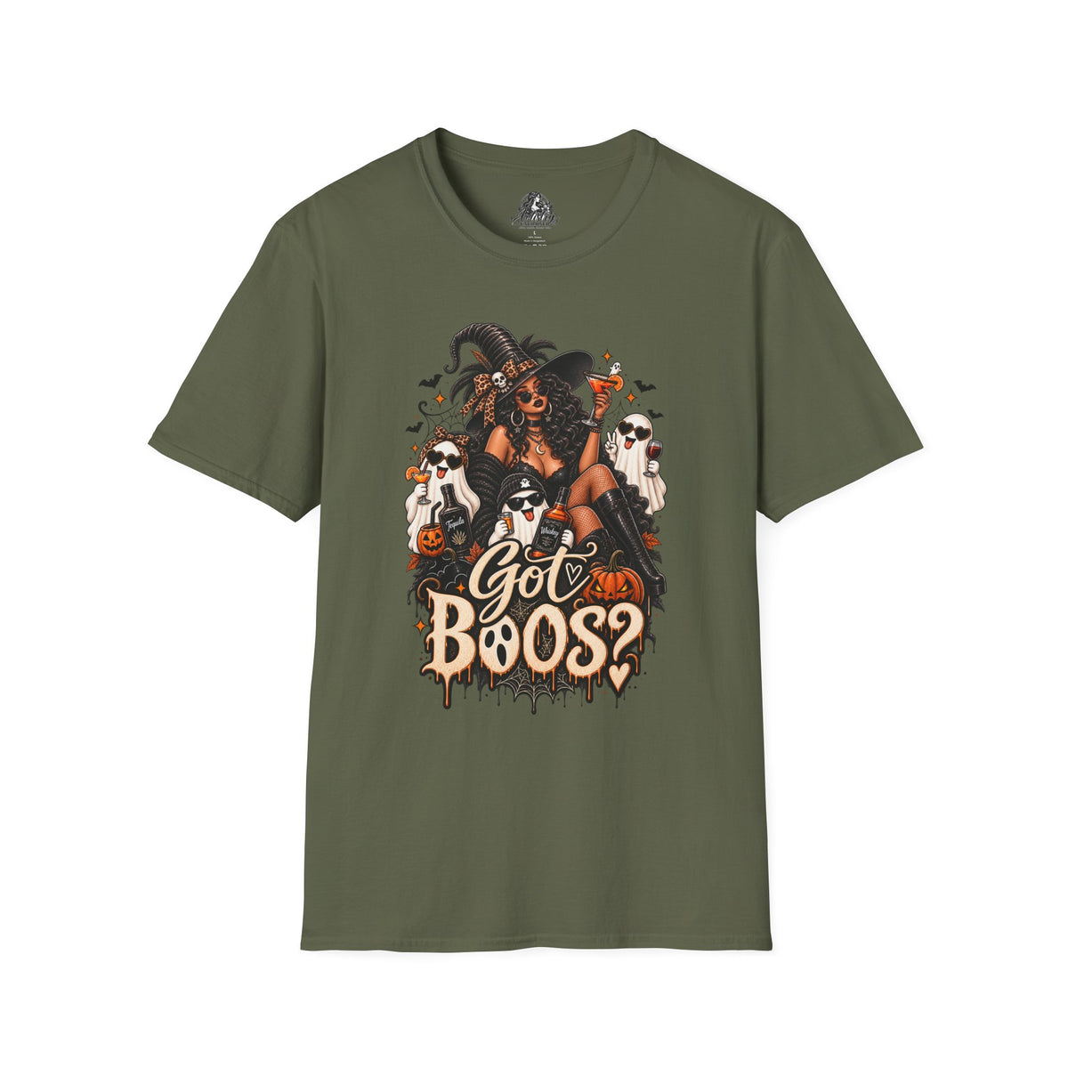 Got Boos Halloween | Glam Ghost Design | Unisex Softstyle T-Shirt