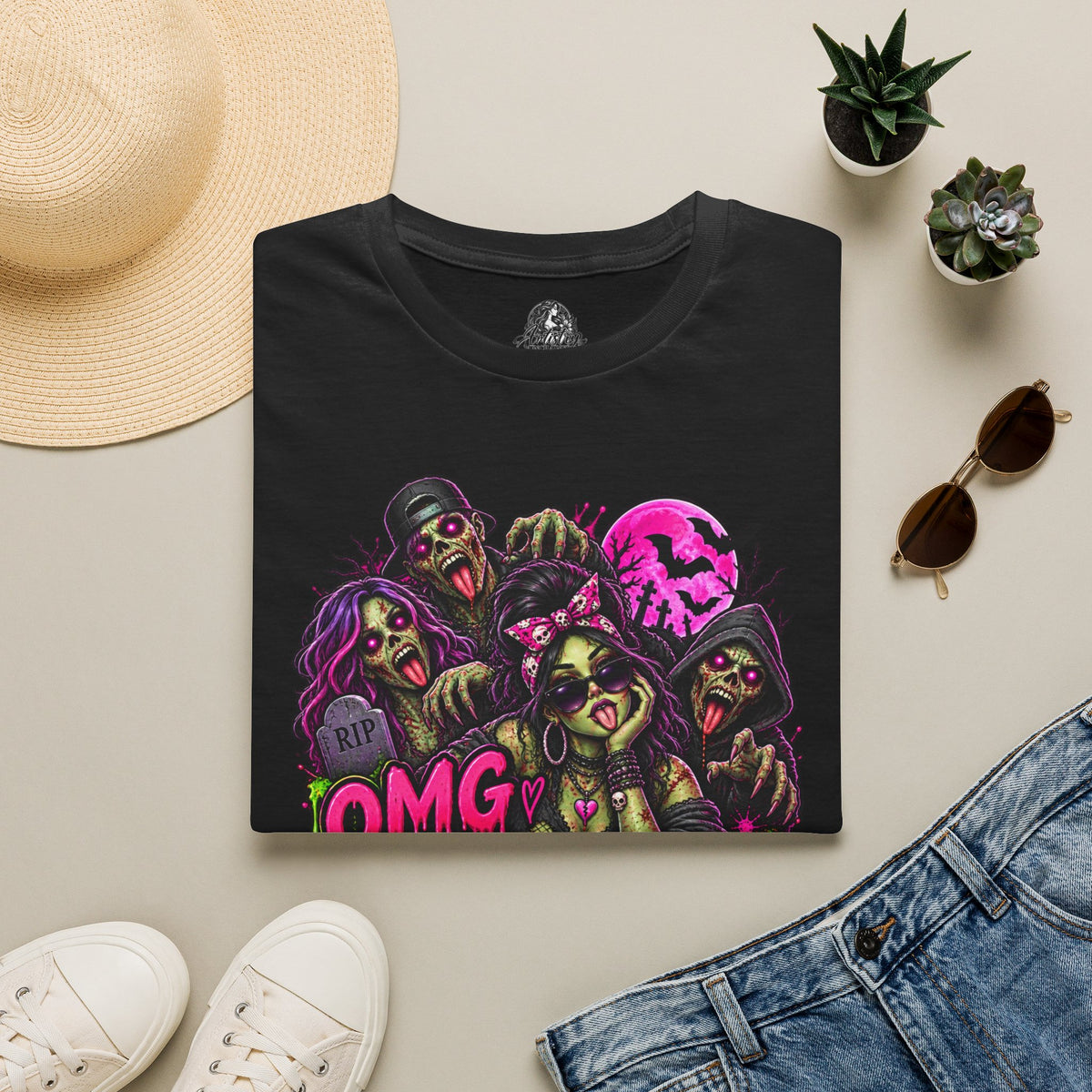 Literally Dead Halloween | Glam Ghost Design | Unisex Softstyle T-Shirt