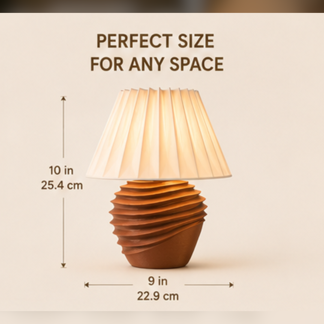 3D Printed Sculptural Table Lamp | Modern Boho Ambient Light