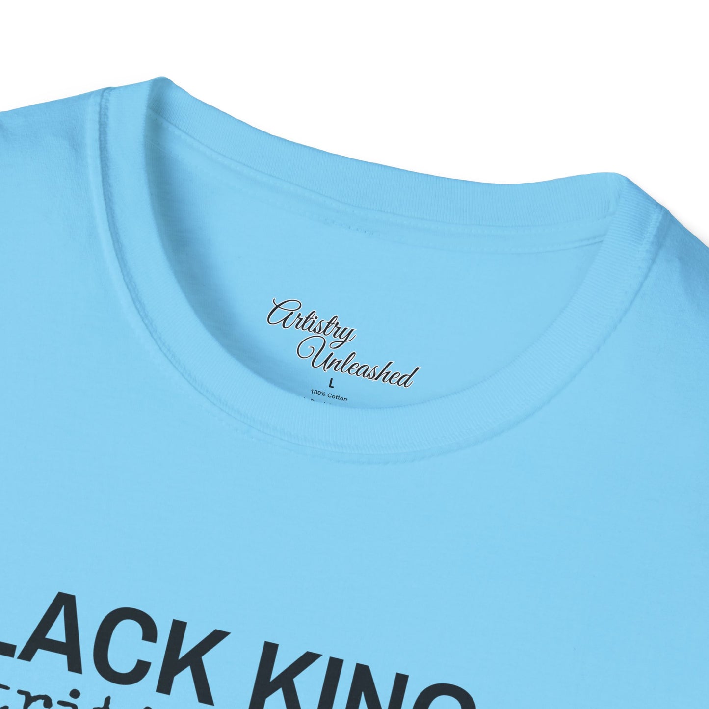 Black King Nutrition Facts Unisex Softstyle T-Shirt