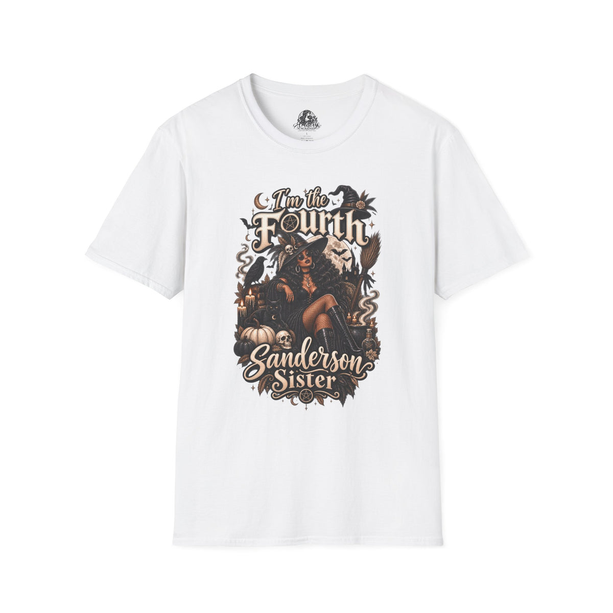 Fourth Sanderson Sister Halloween | Glam Ghost Design | Unisex Softstyle T-Shirt