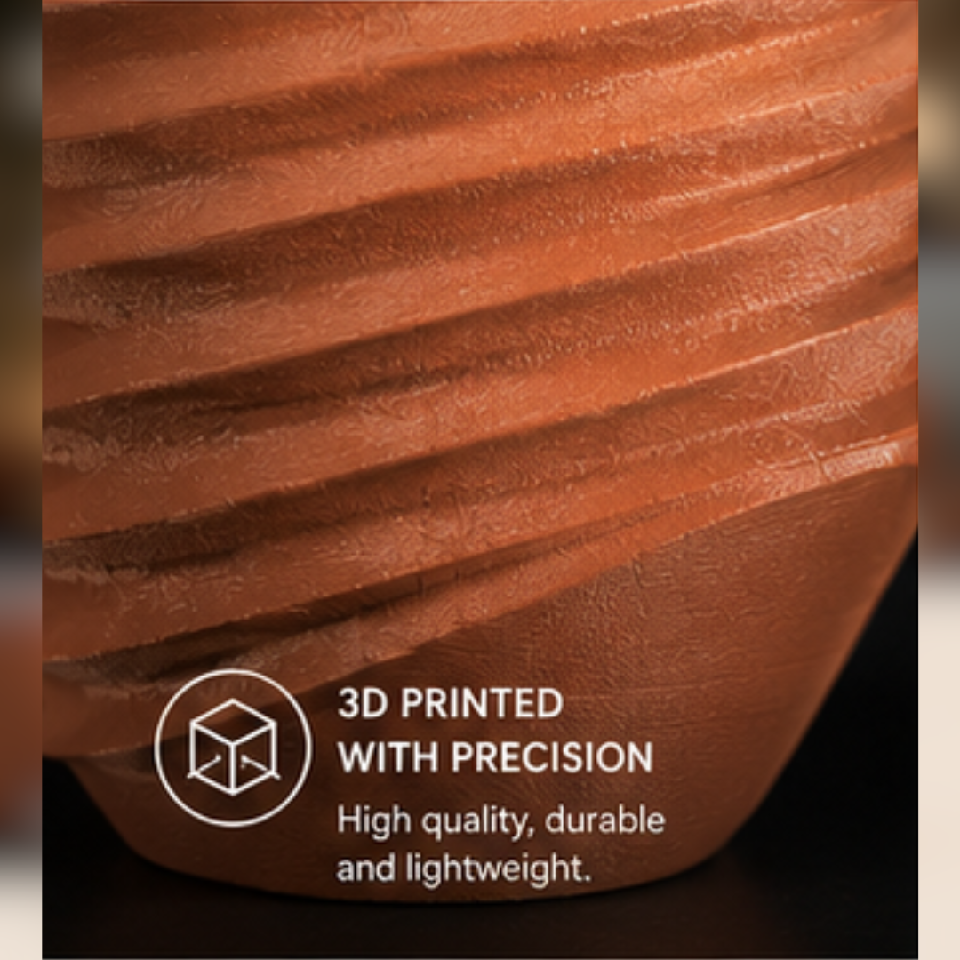 3D Printed Sculptural Table Lamp | Modern Boho Ambient Light