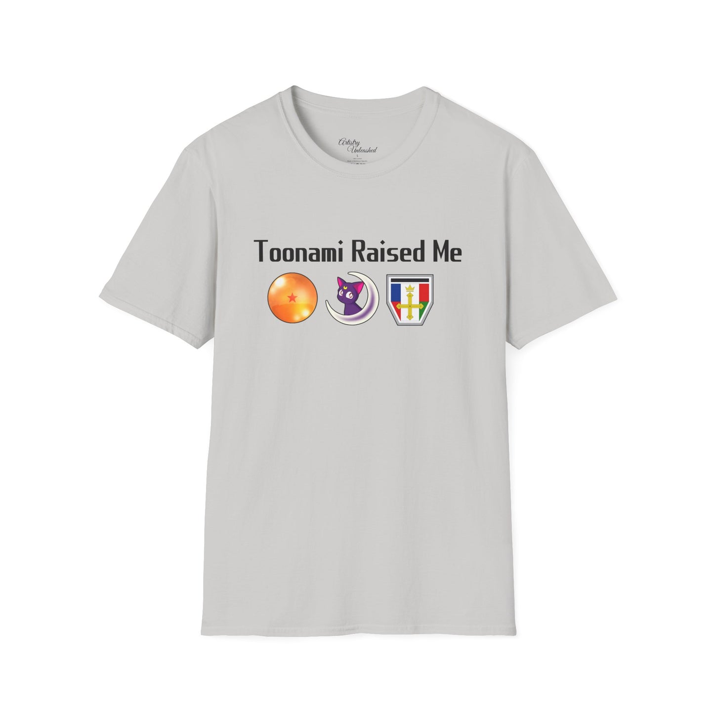 Toonami Raised Me Black Unisex Softstyle T-Shirt