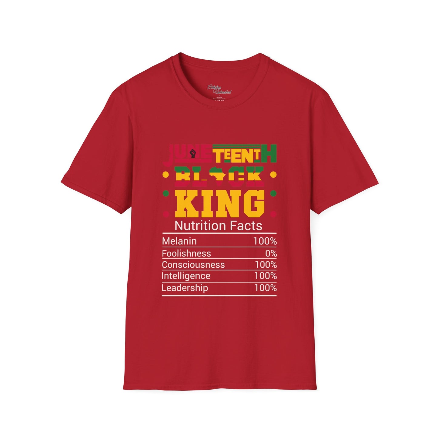 Juneteenth King Nutrition Unisex Softstyle T-Shirt