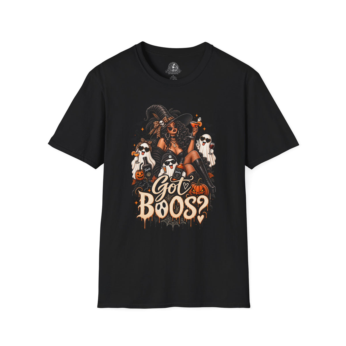 Got Boos Halloween | Glam Ghost Design | Unisex Softstyle T-Shirt