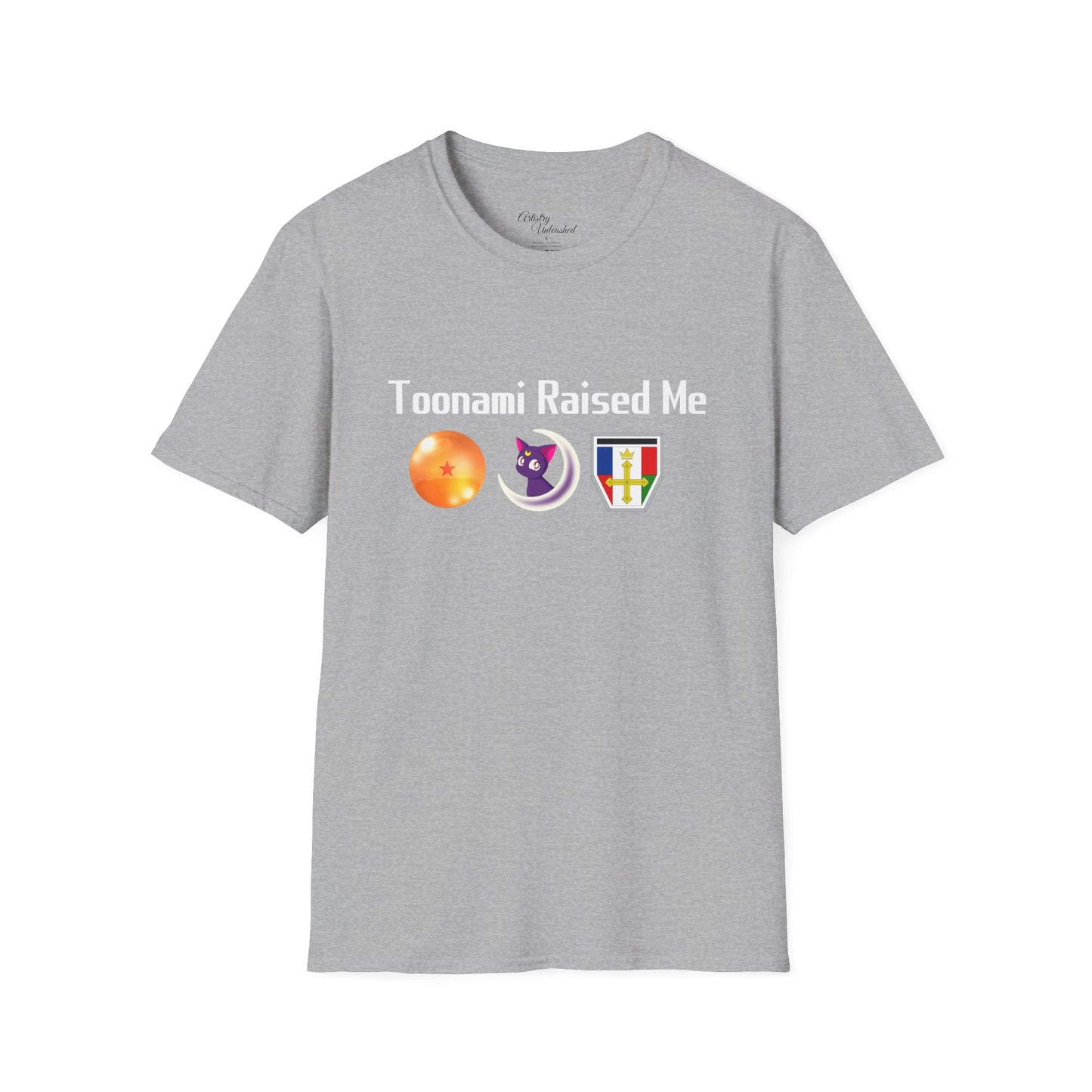 Toonami Raised Me White Unisex Softstyle T-Shirt