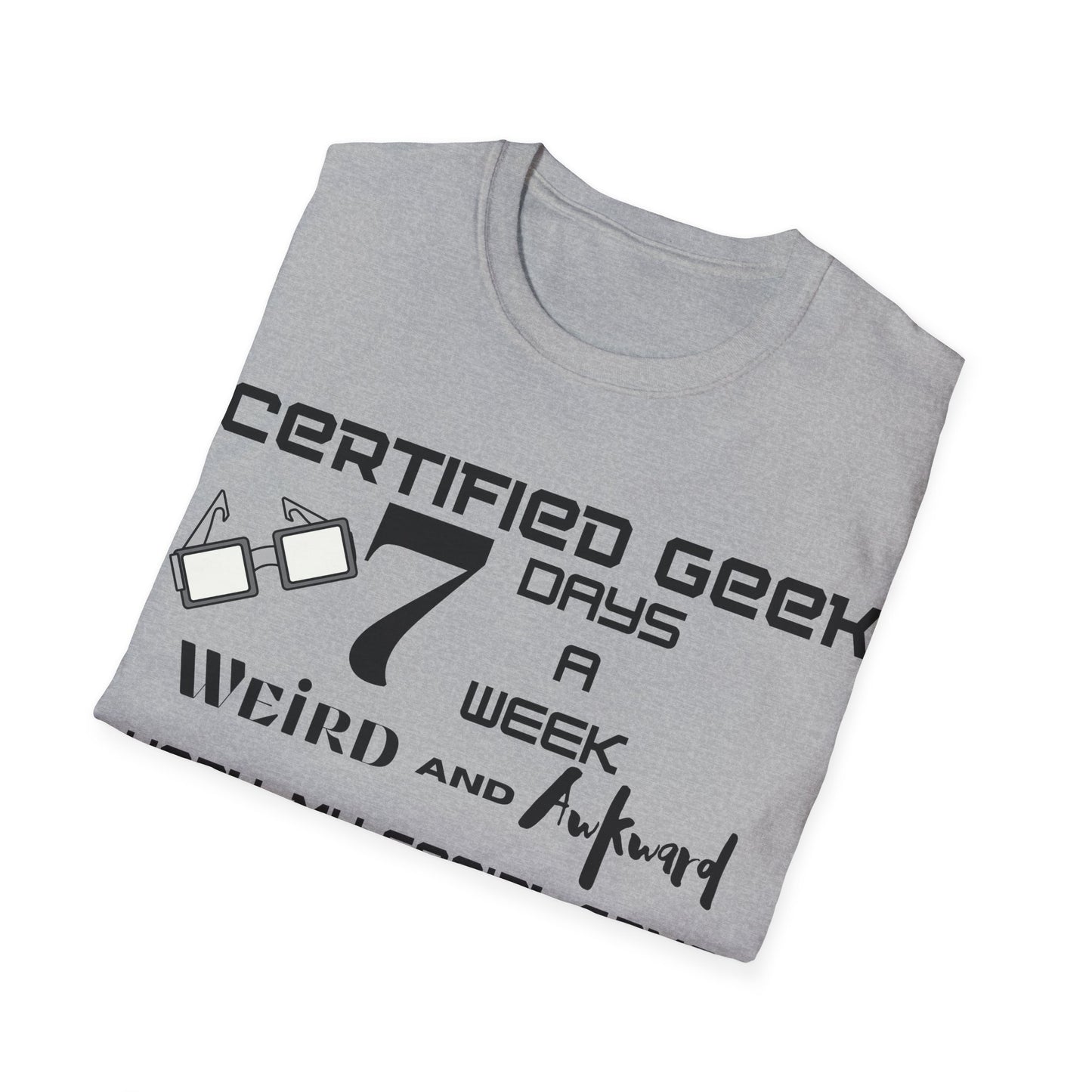 Certified Geek WAP Black Font Unisex Softstyle T-Shirt