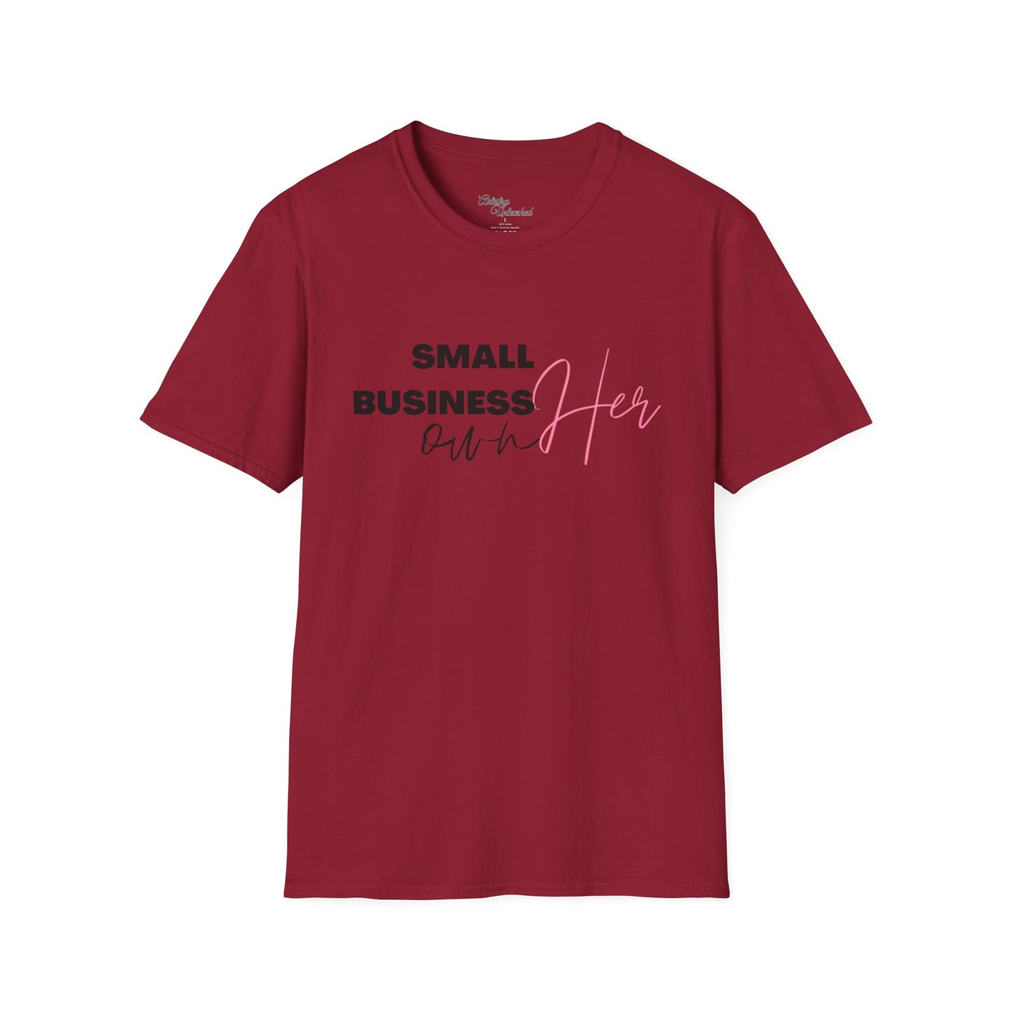 Small Business Manifesting White Unisex Softstyle T-Shirt