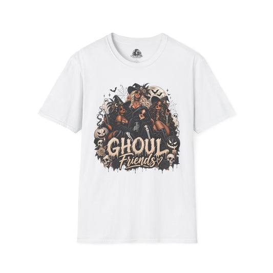 Ghoul Friends Halloween | Glam Ghost Design | Unisex Softstyle T-Shirt