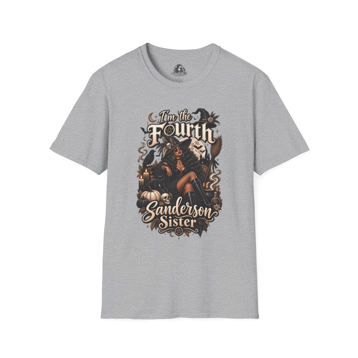Fourth Sanderson Sister Halloween | Glam Ghost Design | Unisex Softstyle T-Shirt