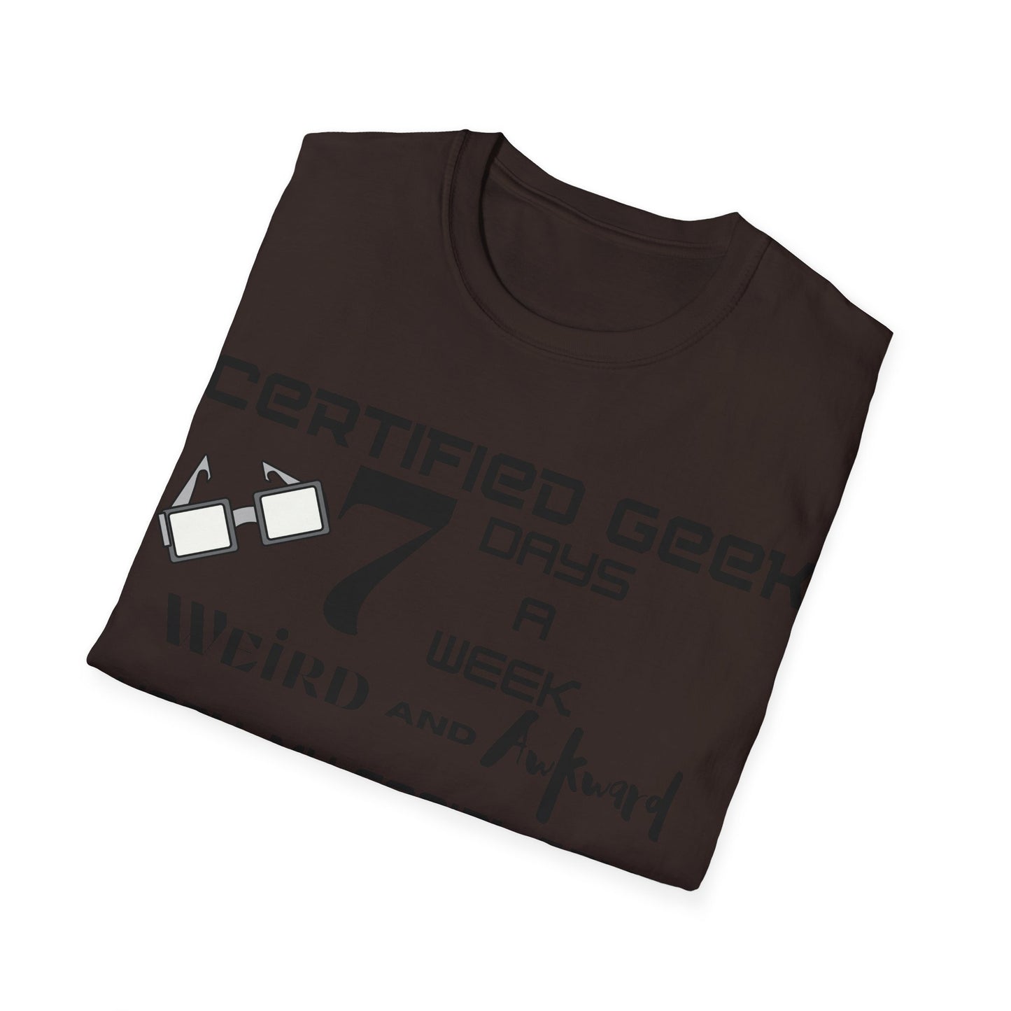 Certified Geek WAP Black Font Unisex Softstyle T-Shirt