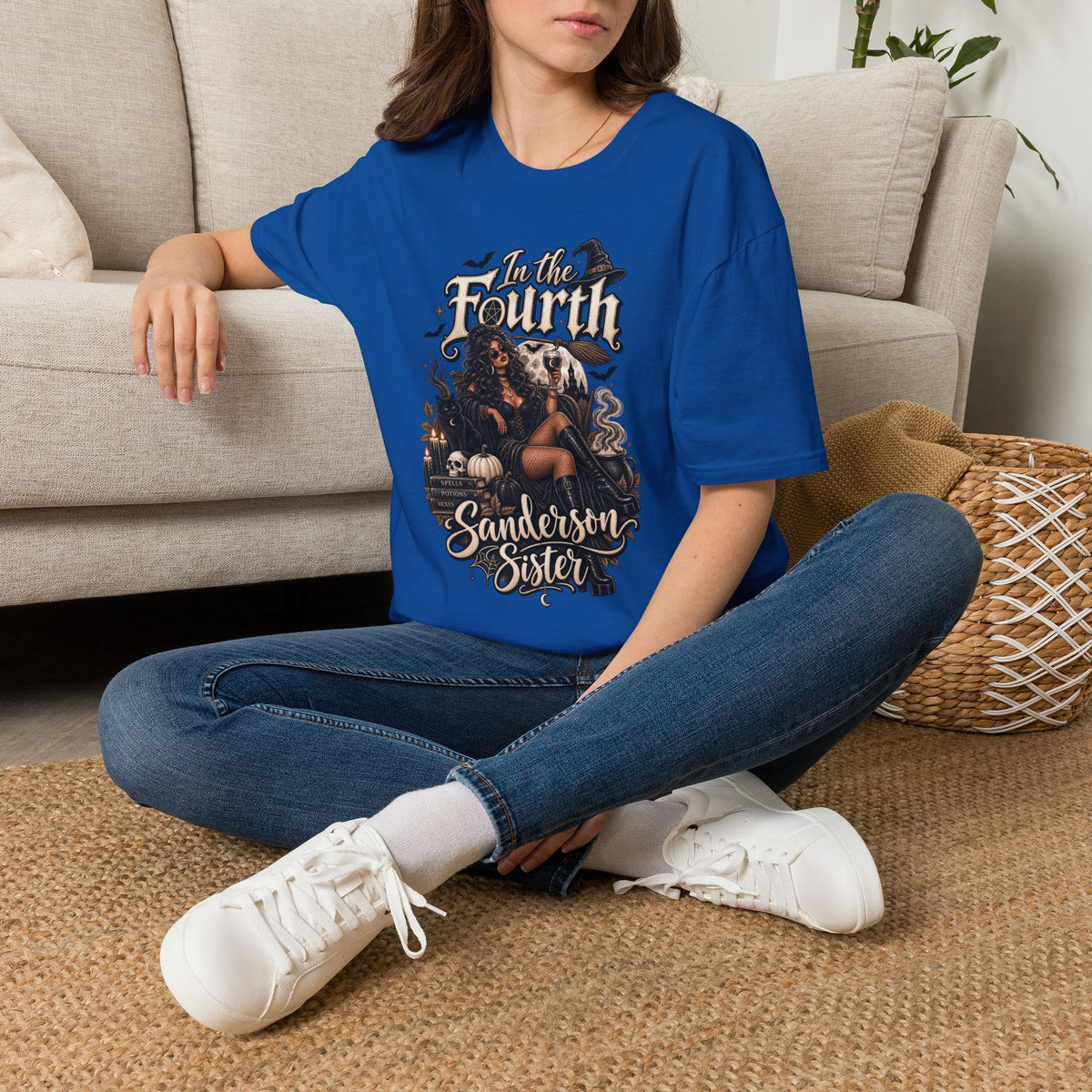 Fourth Sanderson Sister Halloween | Glam Ghost Design | Unisex Softstyle T-Shirt
