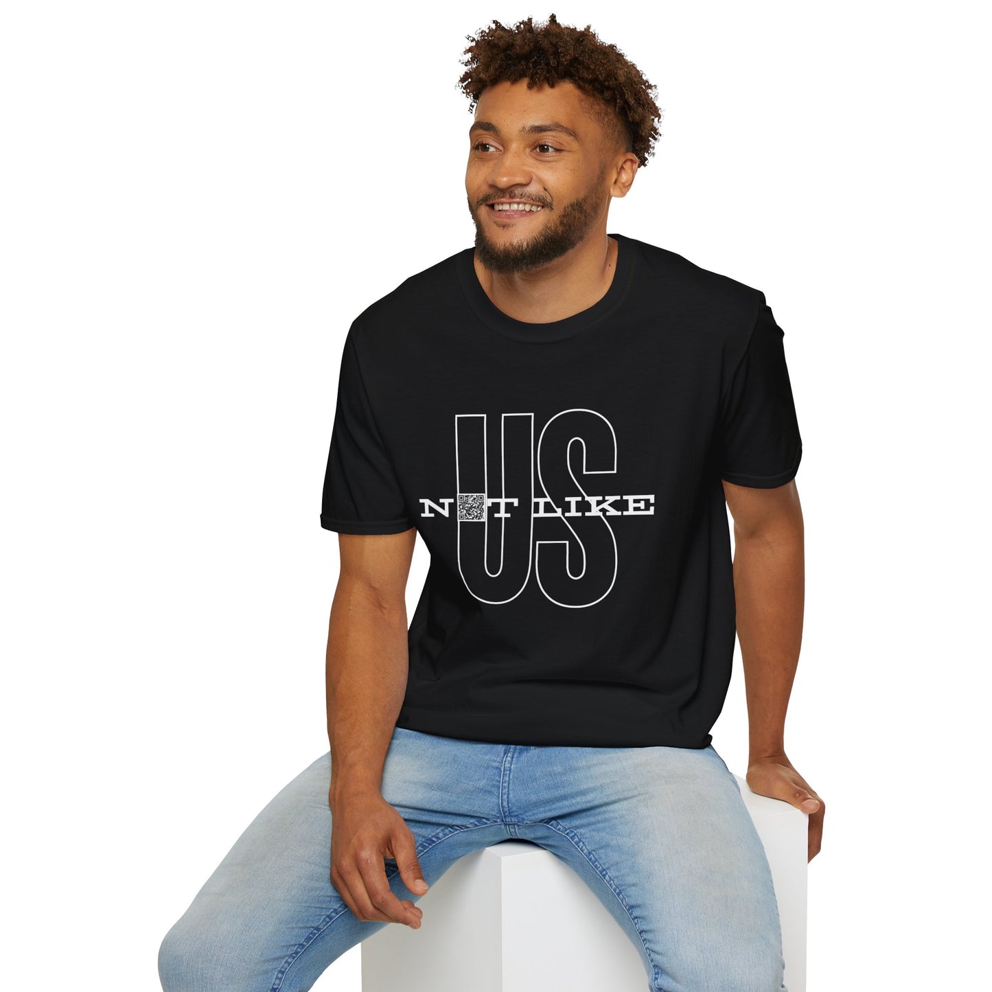 Not Like Us QR Unisex Softstyle T-Shirt