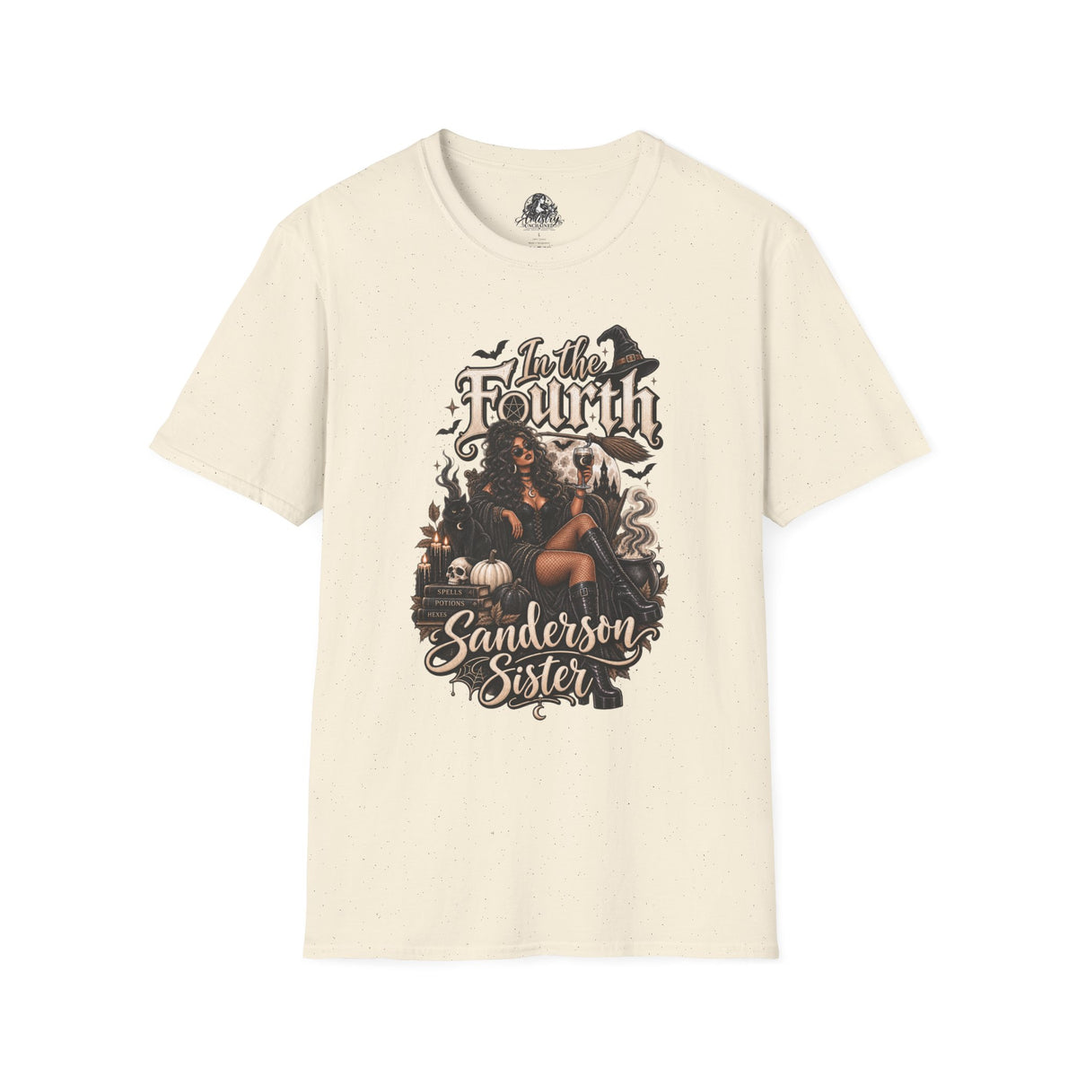 Fourth Sanderson Sister Halloween | Glam Ghost Design | Unisex Softstyle T-Shirt