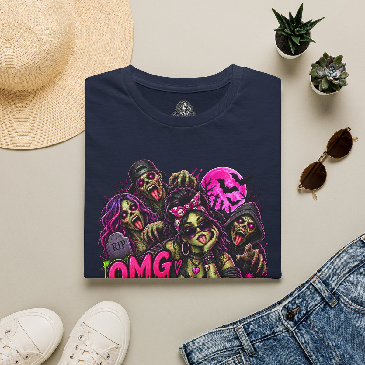 Literally Dead Halloween | Glam Ghost Design | Unisex Softstyle T-Shirt