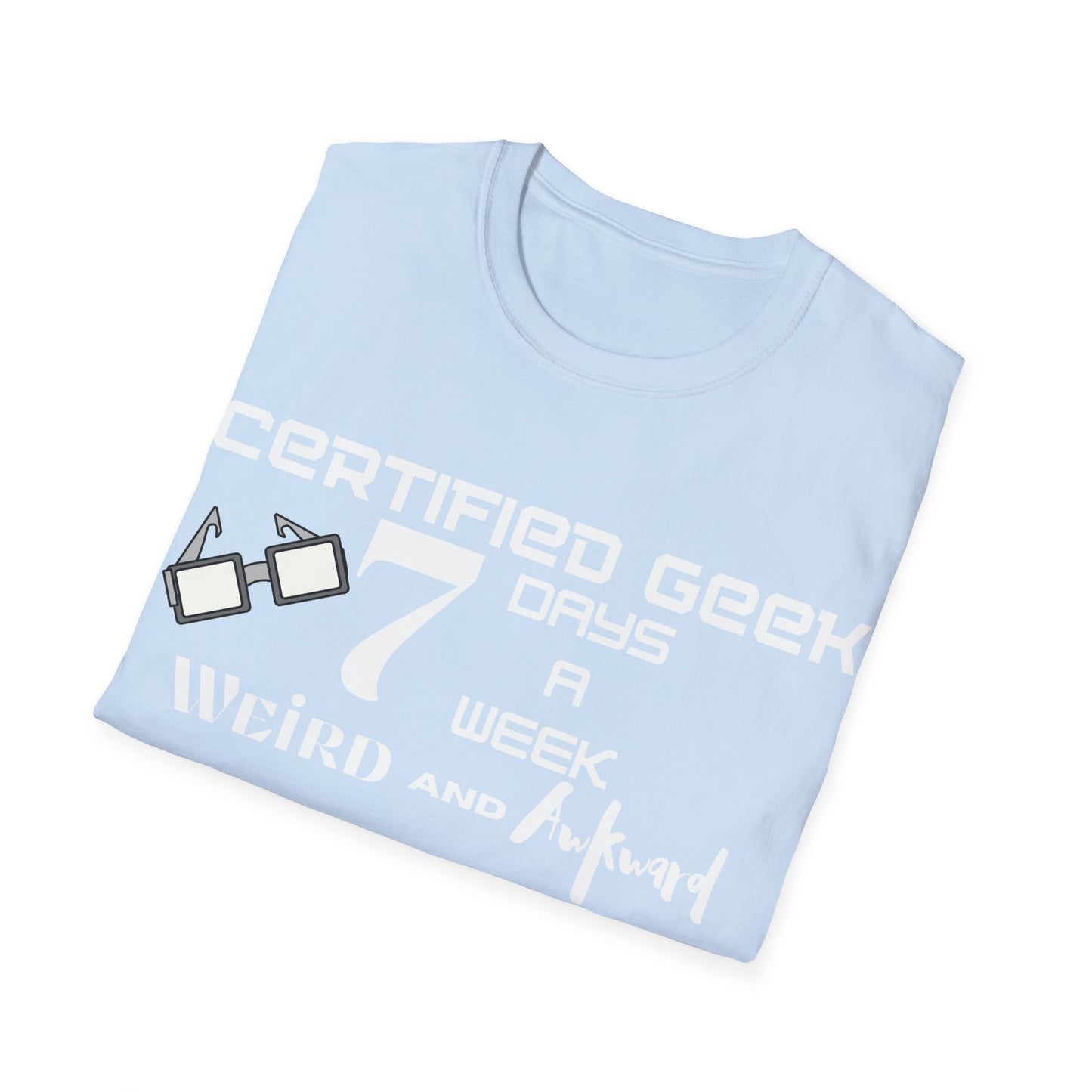 Certified Geek WAP White Font Unisex Softstyle T-Shirt