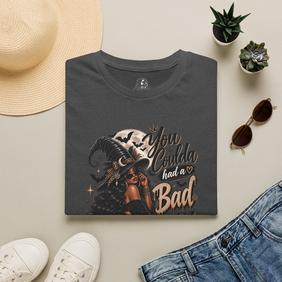Bad Witch Halloween | Glam Ghost Design | Unisex Softstyle T-Shirt