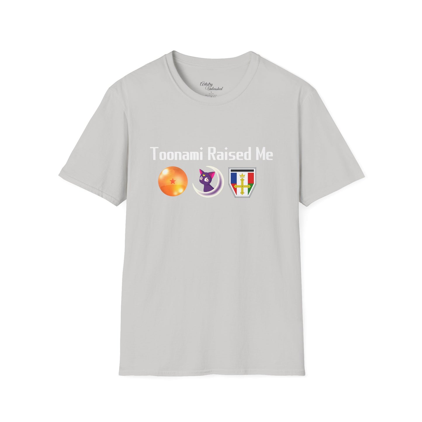 Toonami Raised Me White Unisex Softstyle T-Shirt