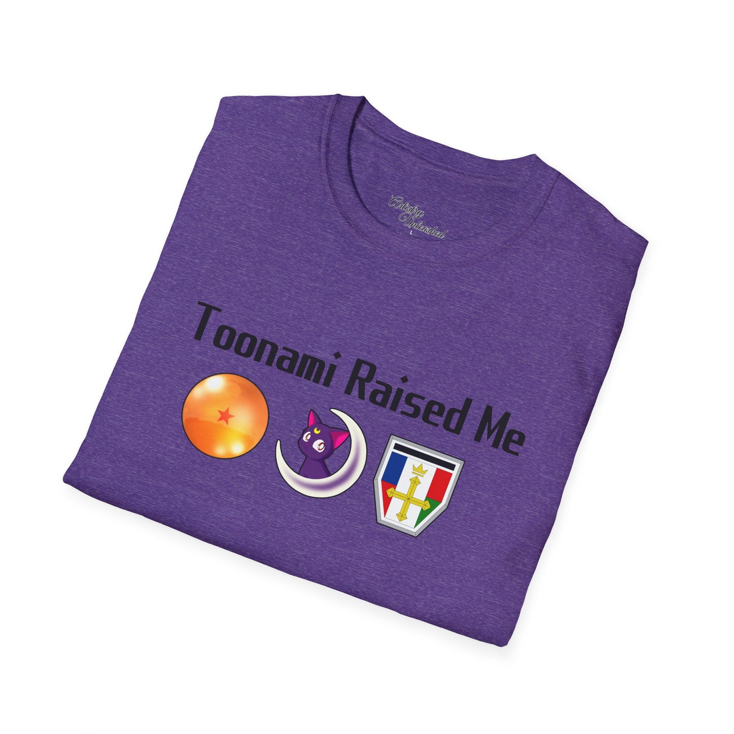 Toonami Raised Me Black Unisex Softstyle T-Shirt